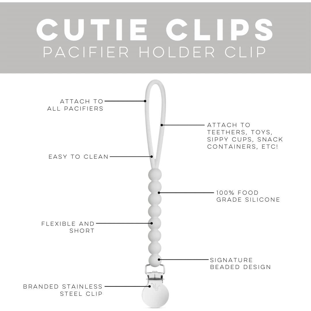Ryan & Rose Cutie Clip 2 Pack - Sujetador de Chupete Silicona