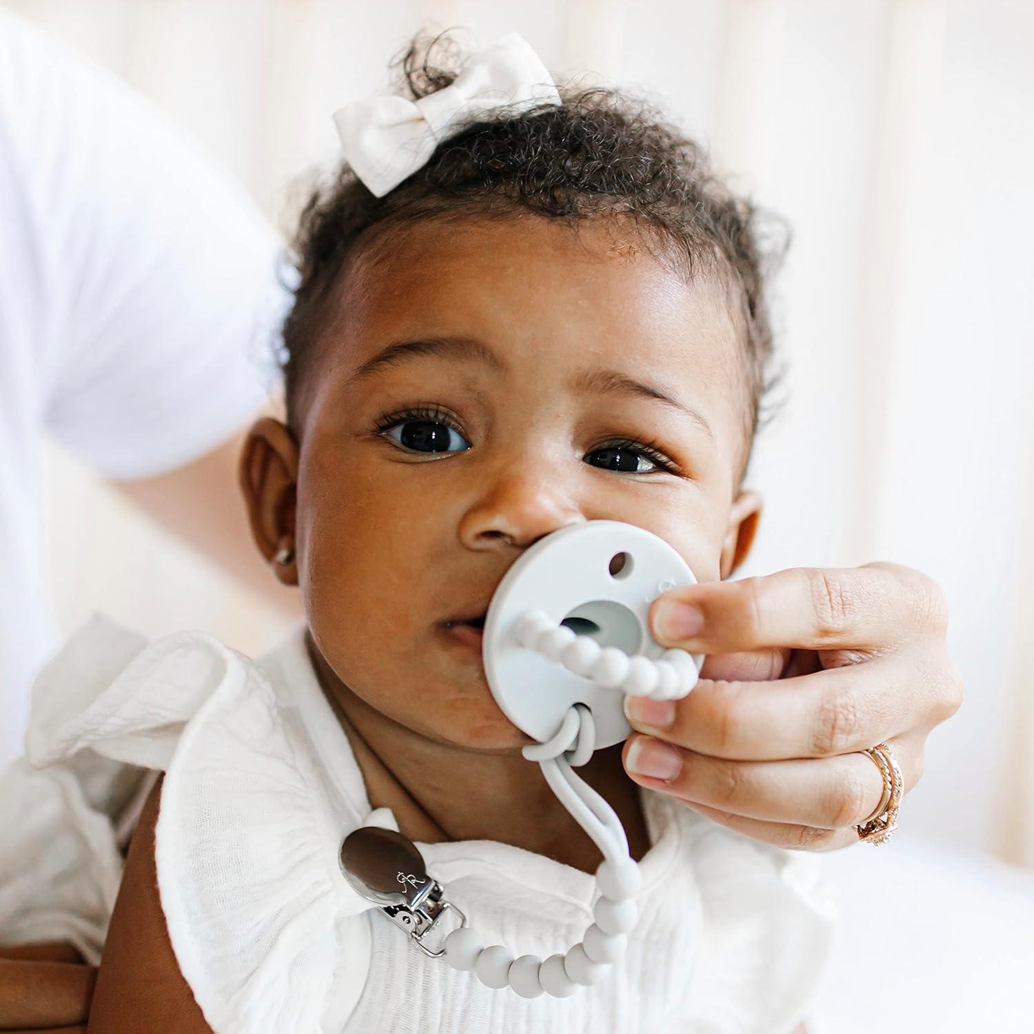 Ryan & Rose Cutie Clip 2 Pack - Sujetador de Chupete Silicona