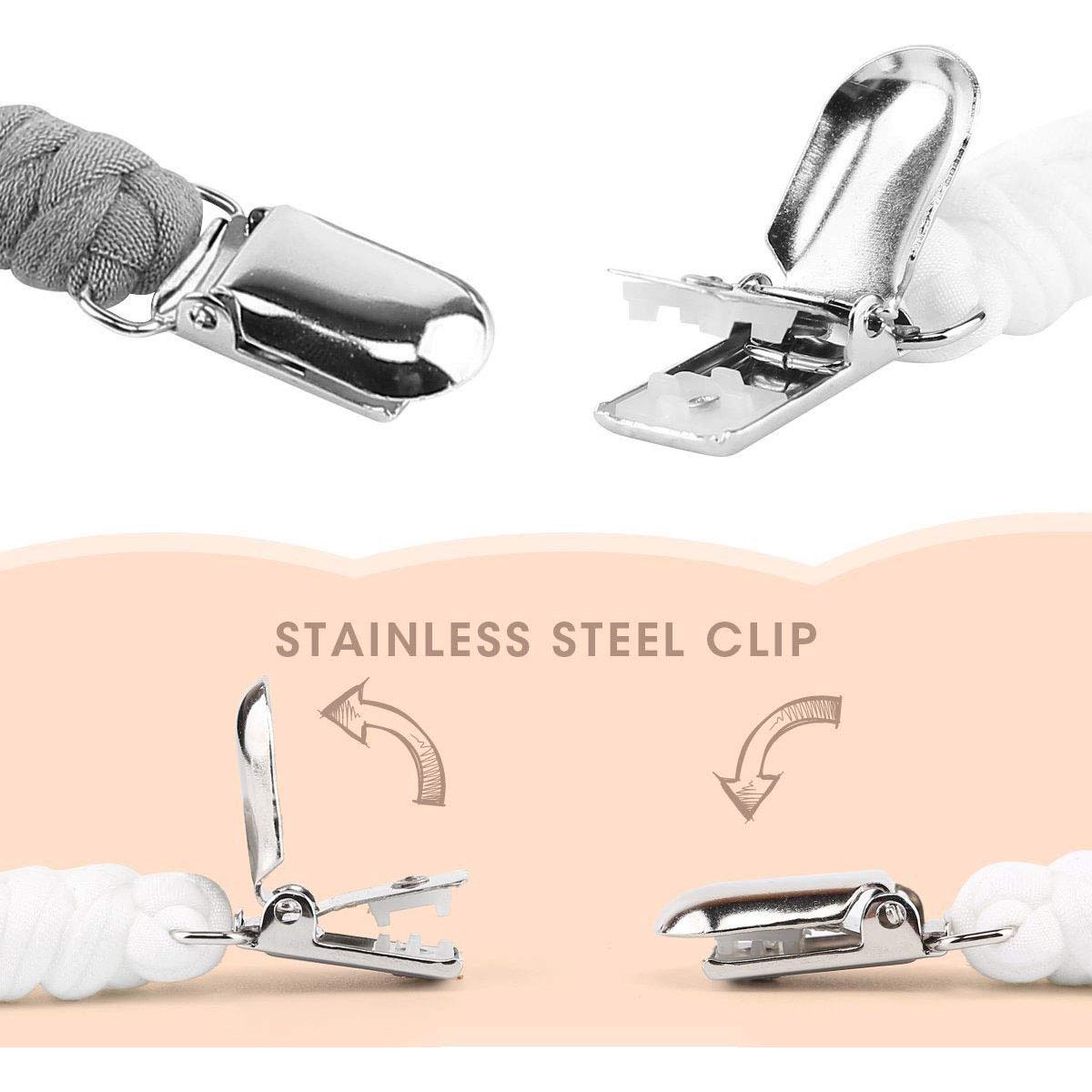 Clips de Chupete Onwon 2 Piezas Universal Trenzado Color B