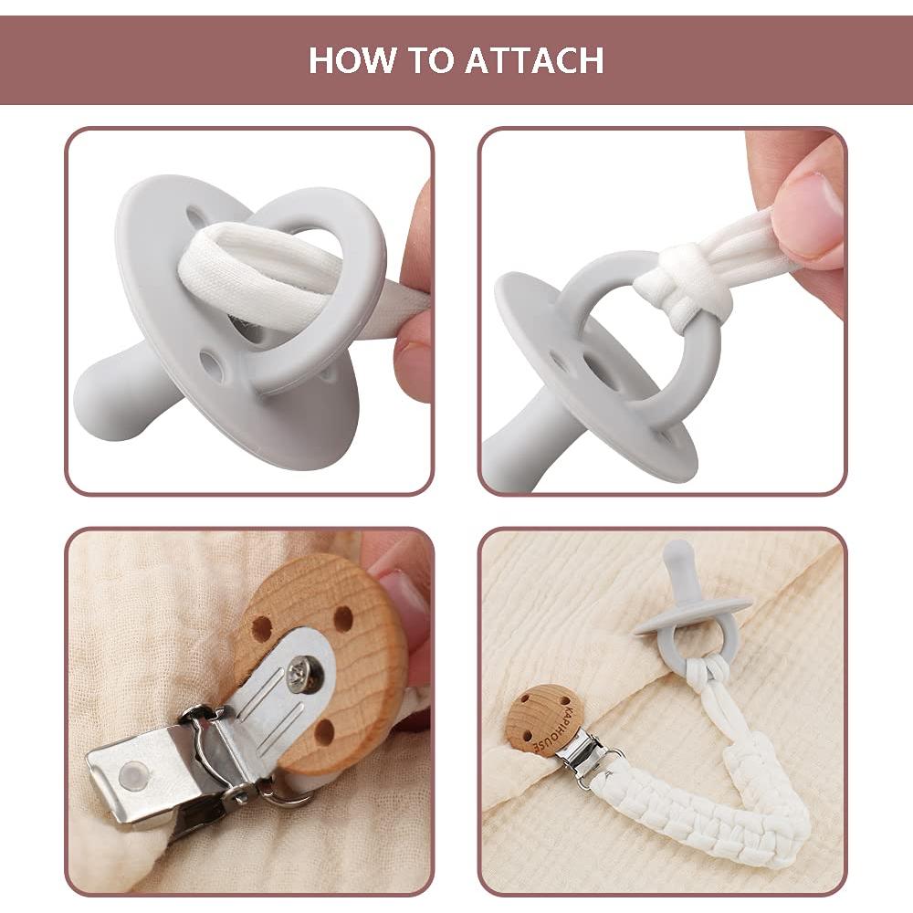 Clip de Chupete Kapihouse 23.4 cm Set 3 Unidades Niña