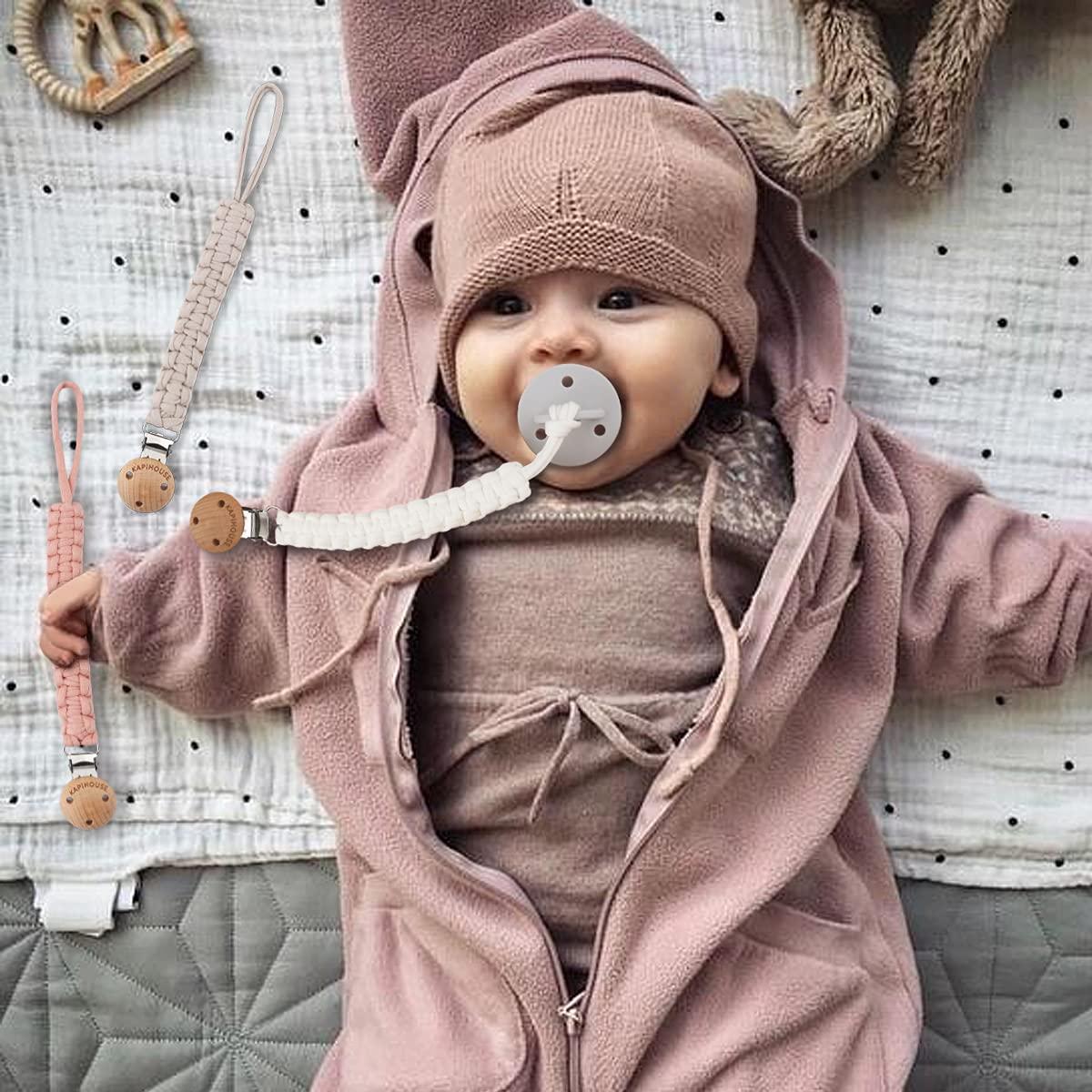 Clip de Chupete Kapihouse 23.4 cm Set 3 Unidades Niña