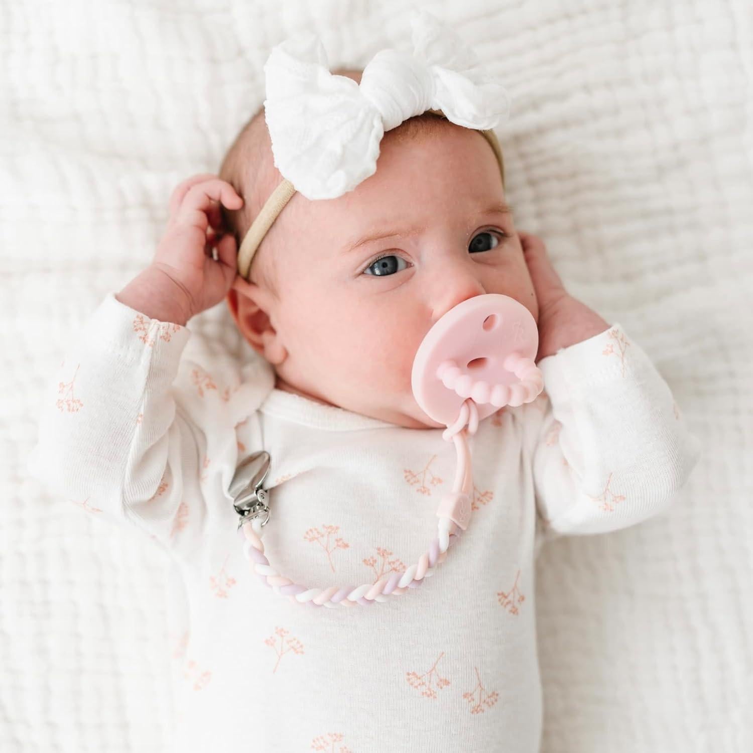 Clip de Chupete Cutie Clip Braiden Ryan & Rose - Silicona 20.32 cm