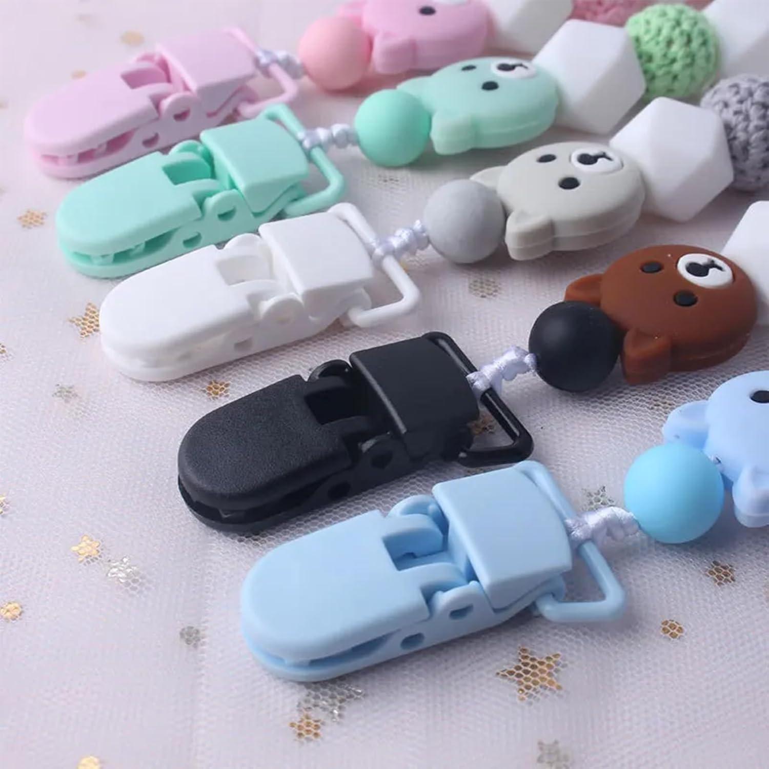 Paquete de 10 Puntas de Clip para Chupete - Plástico Sin BPA