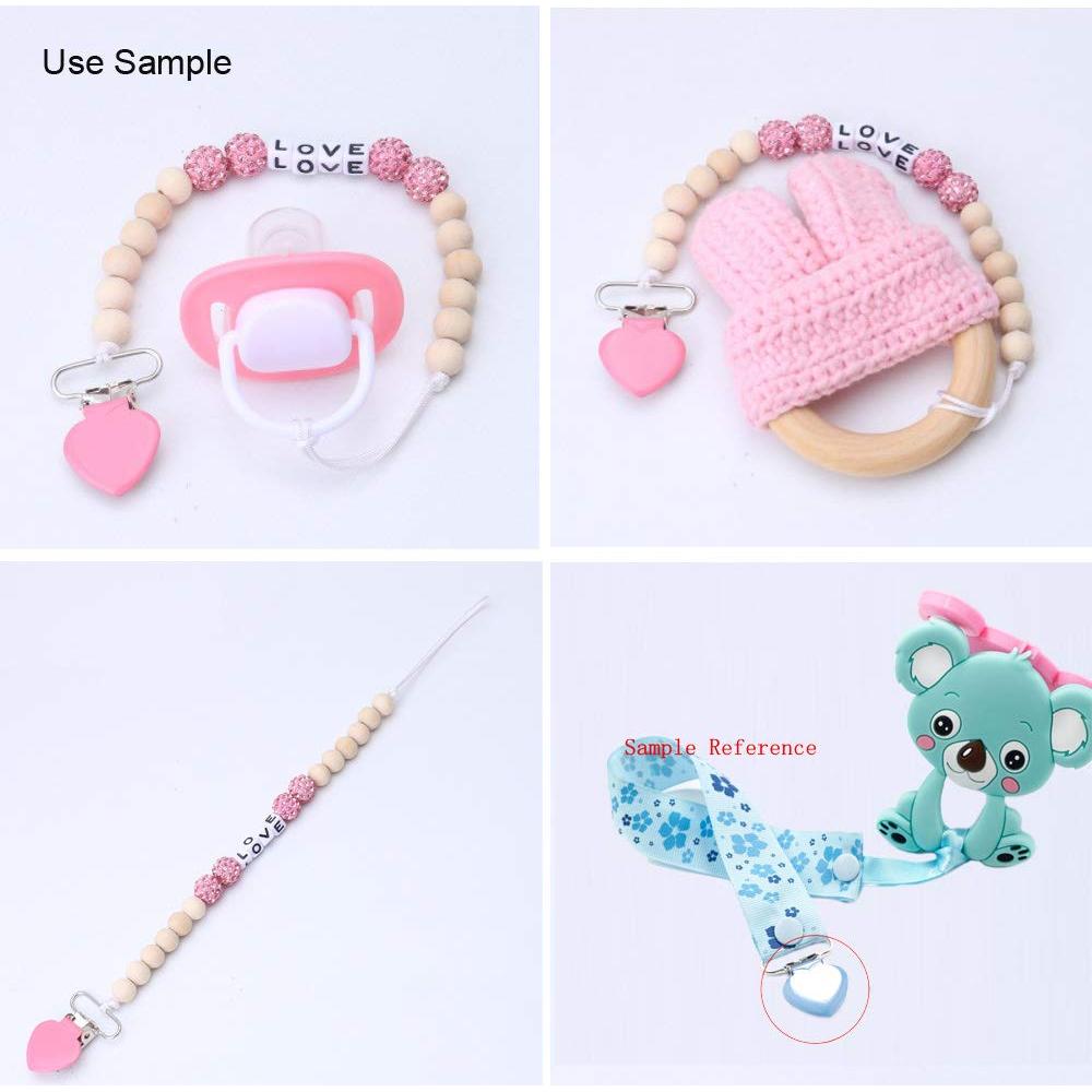 20 Clips de Suspensión Corazón Metal Sutoyuen 16 Colores