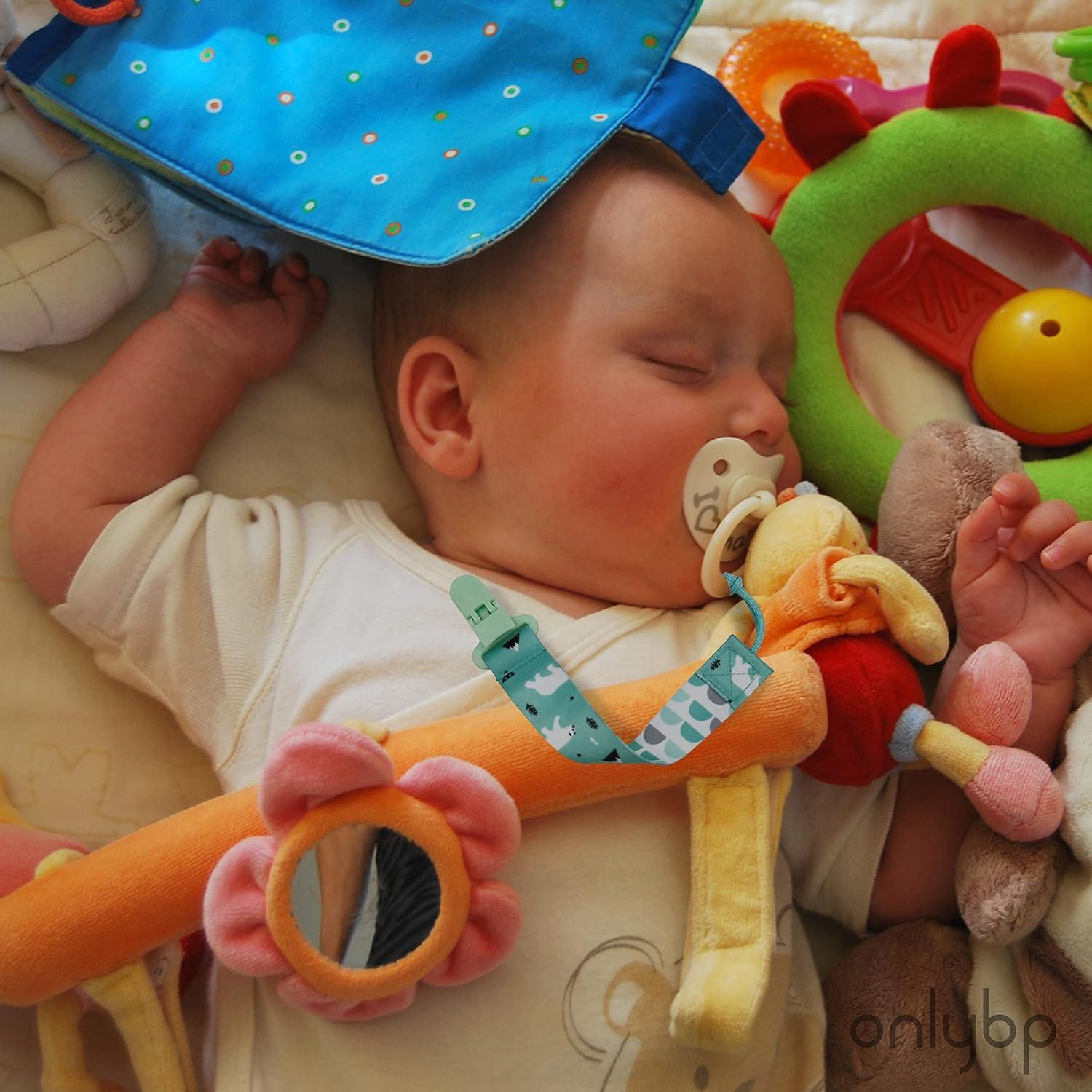 OnlyBP® Set 6 Clips Sujetadores Chupete Bebé Unisex - Lavables