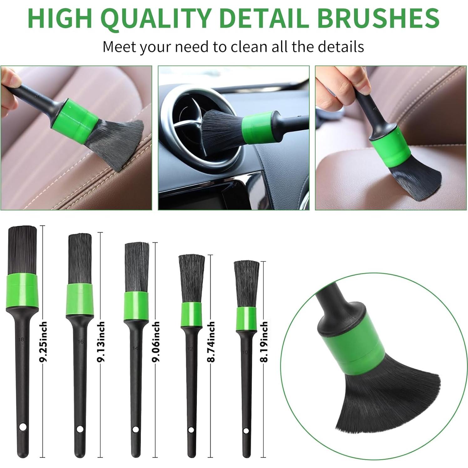 Kit de Limpieza de Autos 15 Piezas LINHAI - Cepillos y Accesorios