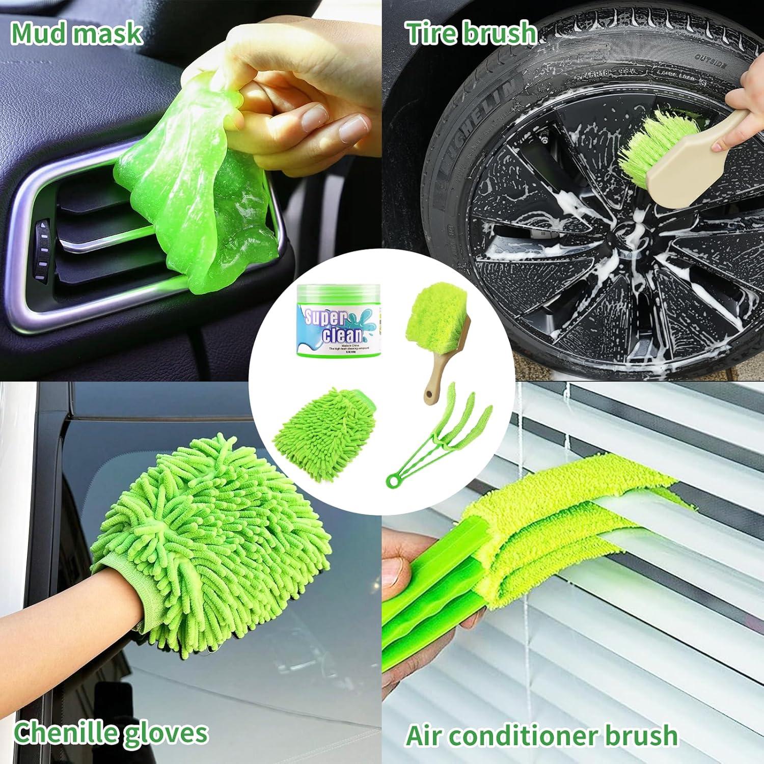 Kit de Limpieza de Autos 15 Piezas LINHAI - Cepillos y Accesorios