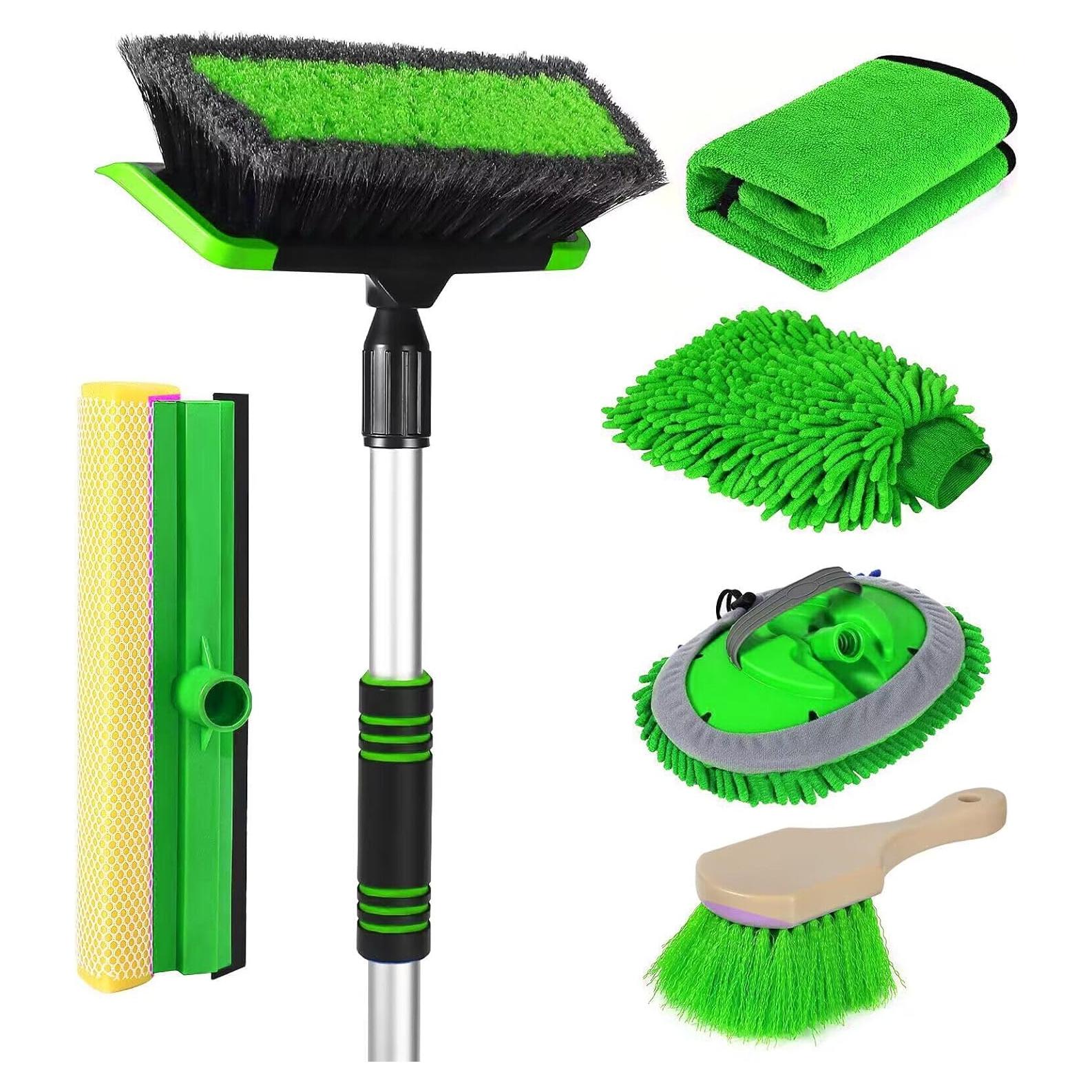 Kit de Cepillo de Lavado de Autos Stemni 62" con Accesorios