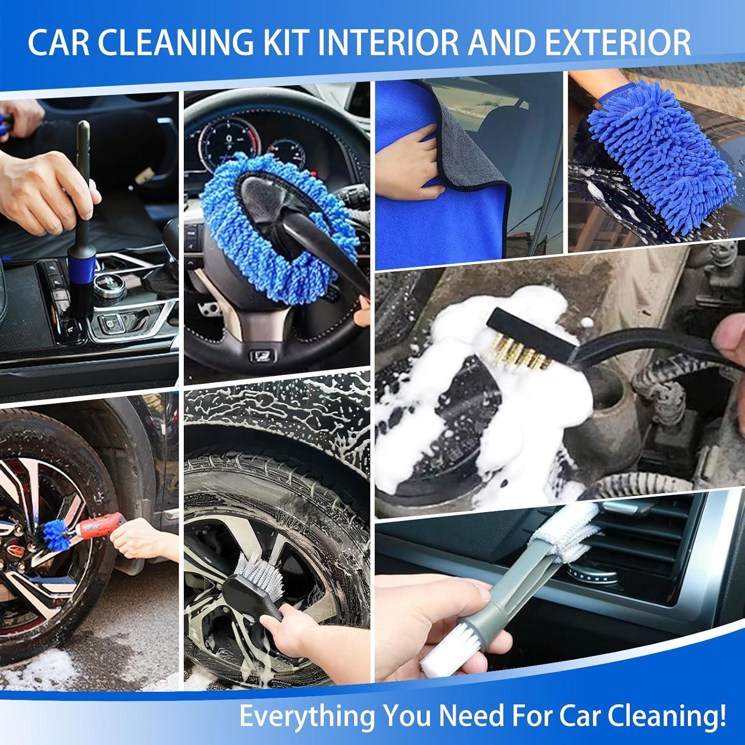 Kit de limpieza de coche VETALODEC 18 piezas completo