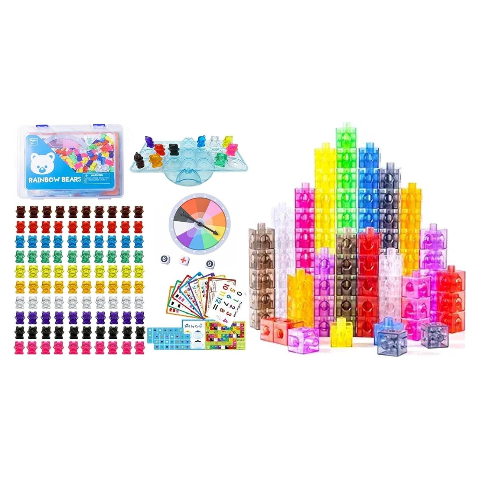 100 Osos Translúcidos para Conteo y Clasificación Odoorgames