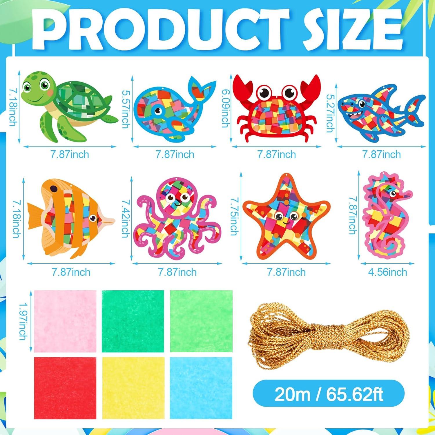 Kits de Manualidades Animales Marinos DoubleFill 48 Pcs