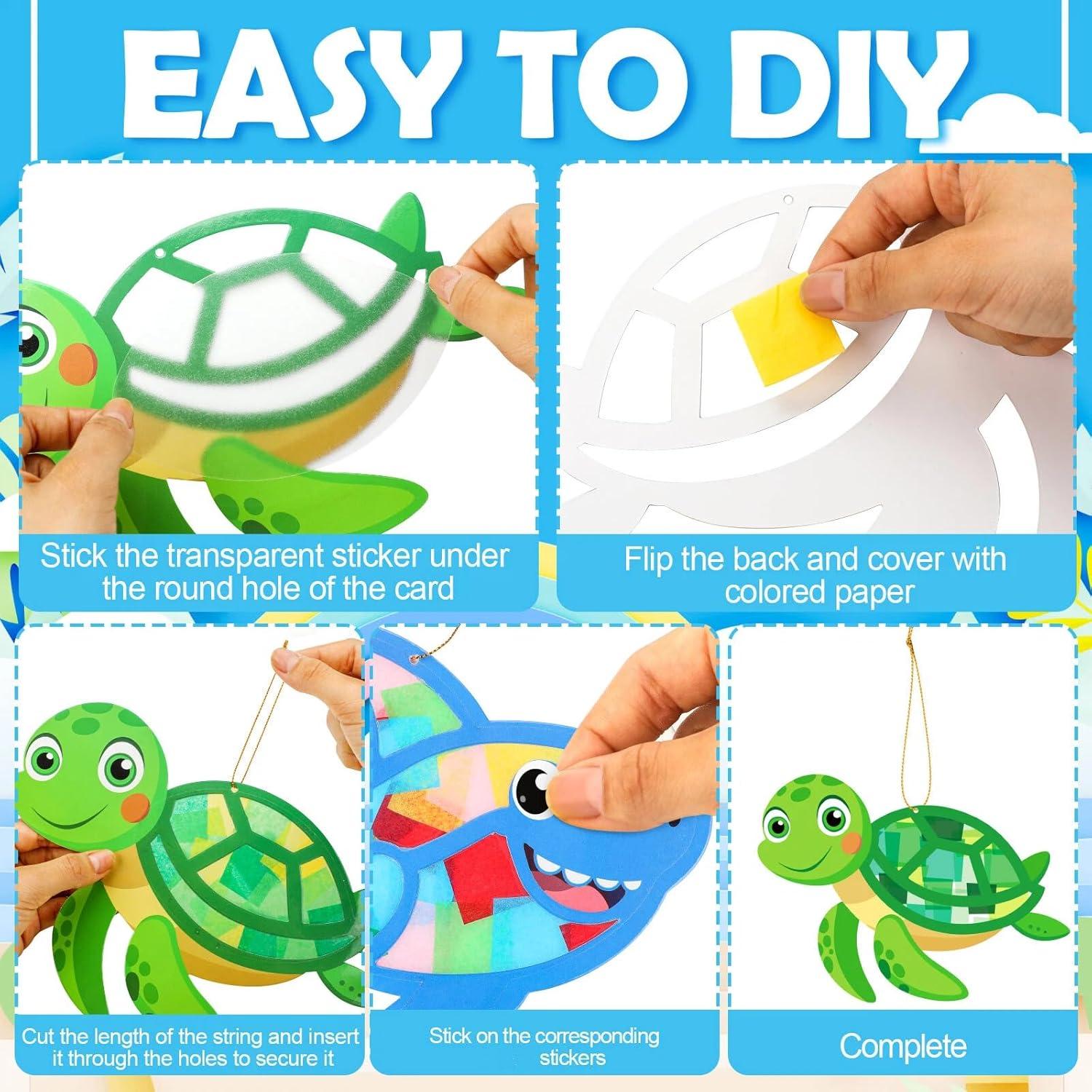 Kits de Manualidades Animales Marinos DoubleFill 48 Pcs