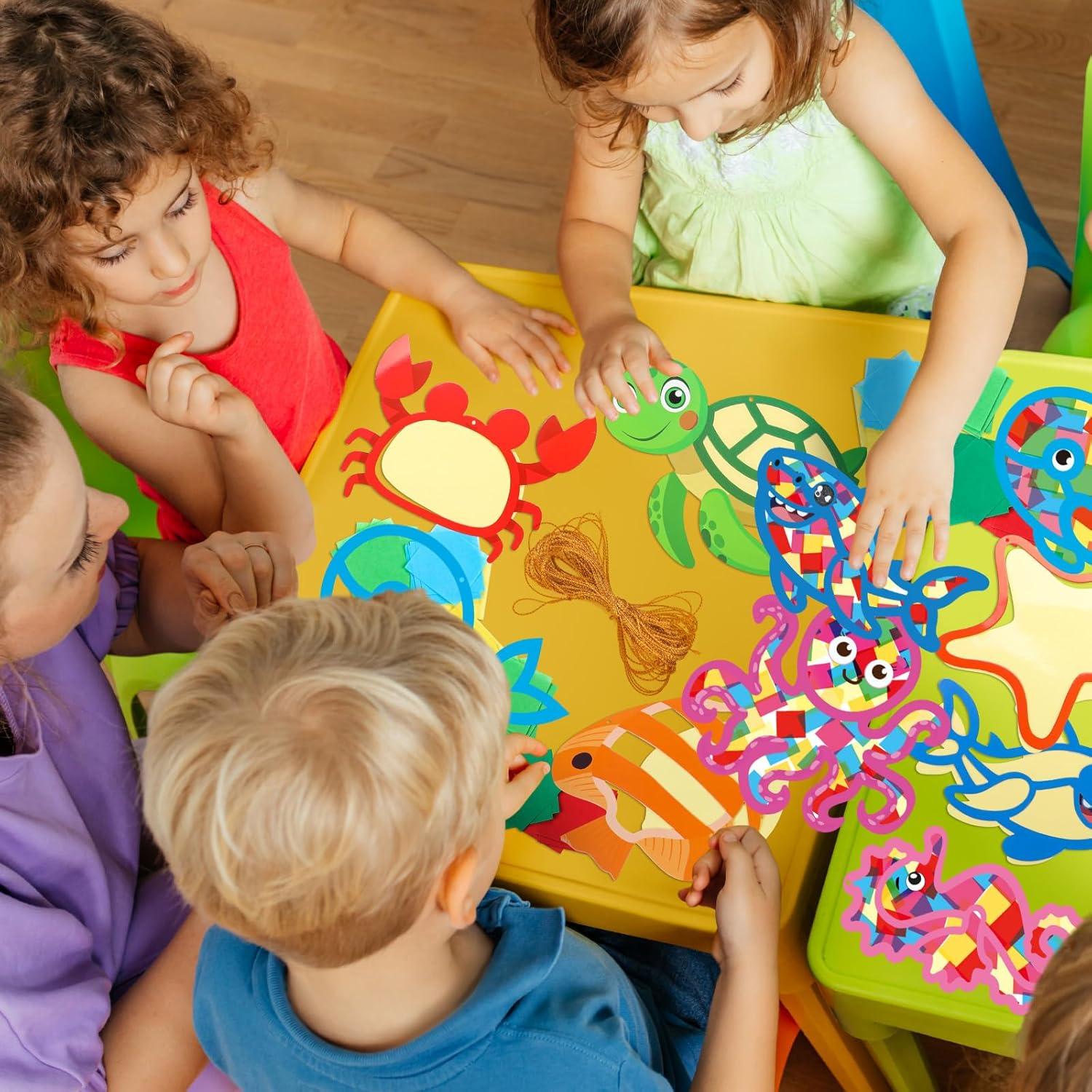 Kits de Manualidades Animales Marinos DoubleFill 48 Pcs