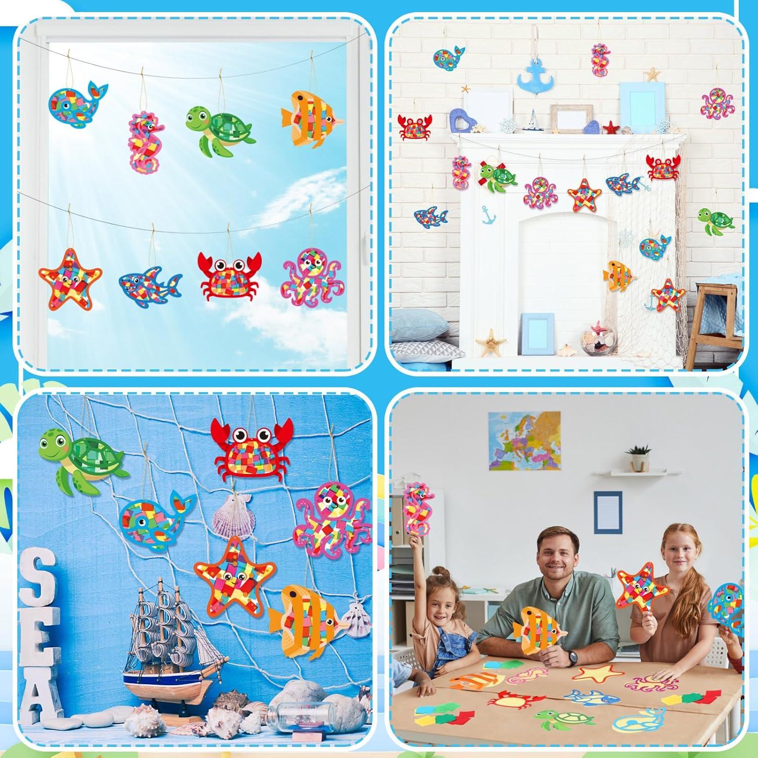 Kits de Manualidades Animales Marinos DoubleFill 48 Pcs