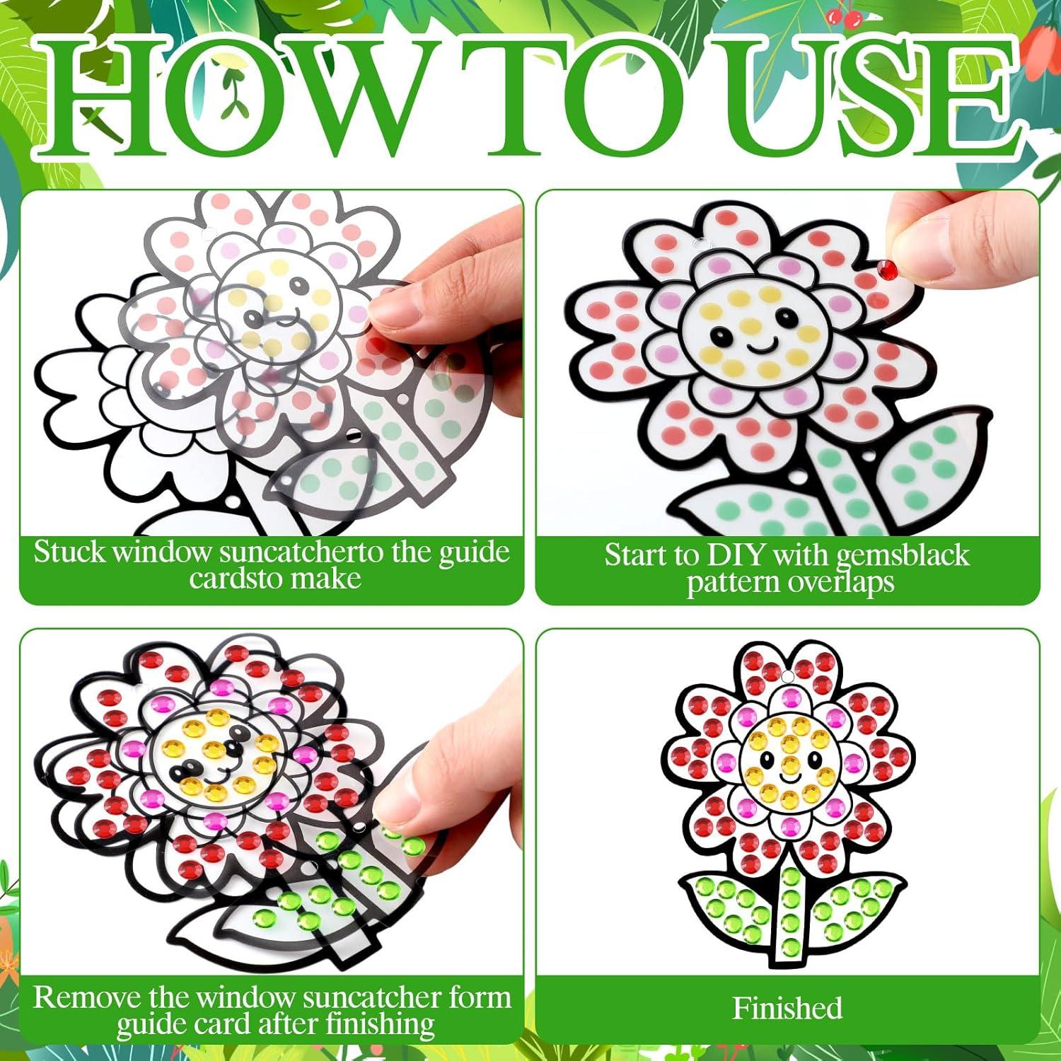 Kit de Manualidades de Gemas WinnerWhy 36 Piezas Primavera