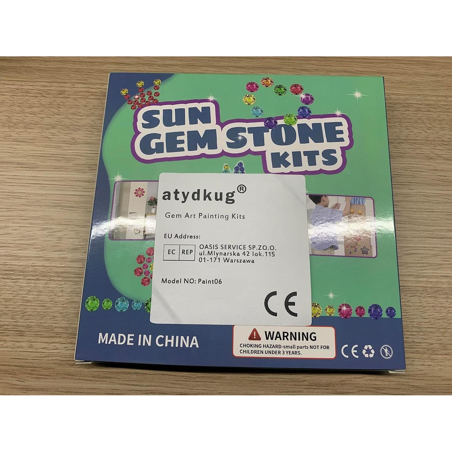 Kit de Manualidades Atydkug - Gemas para Ventanas Niños 6 Hojas