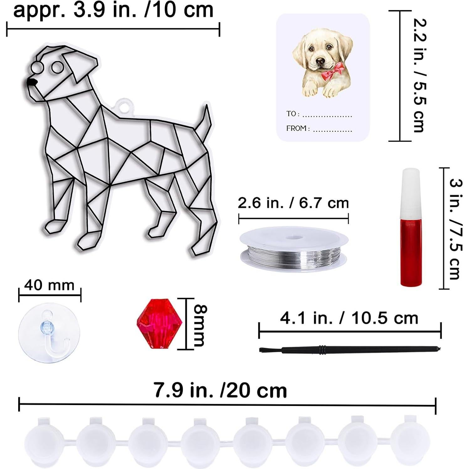 Kit de Manualidades Winlyn 24 Atrapa Rayos de Perro DIY
