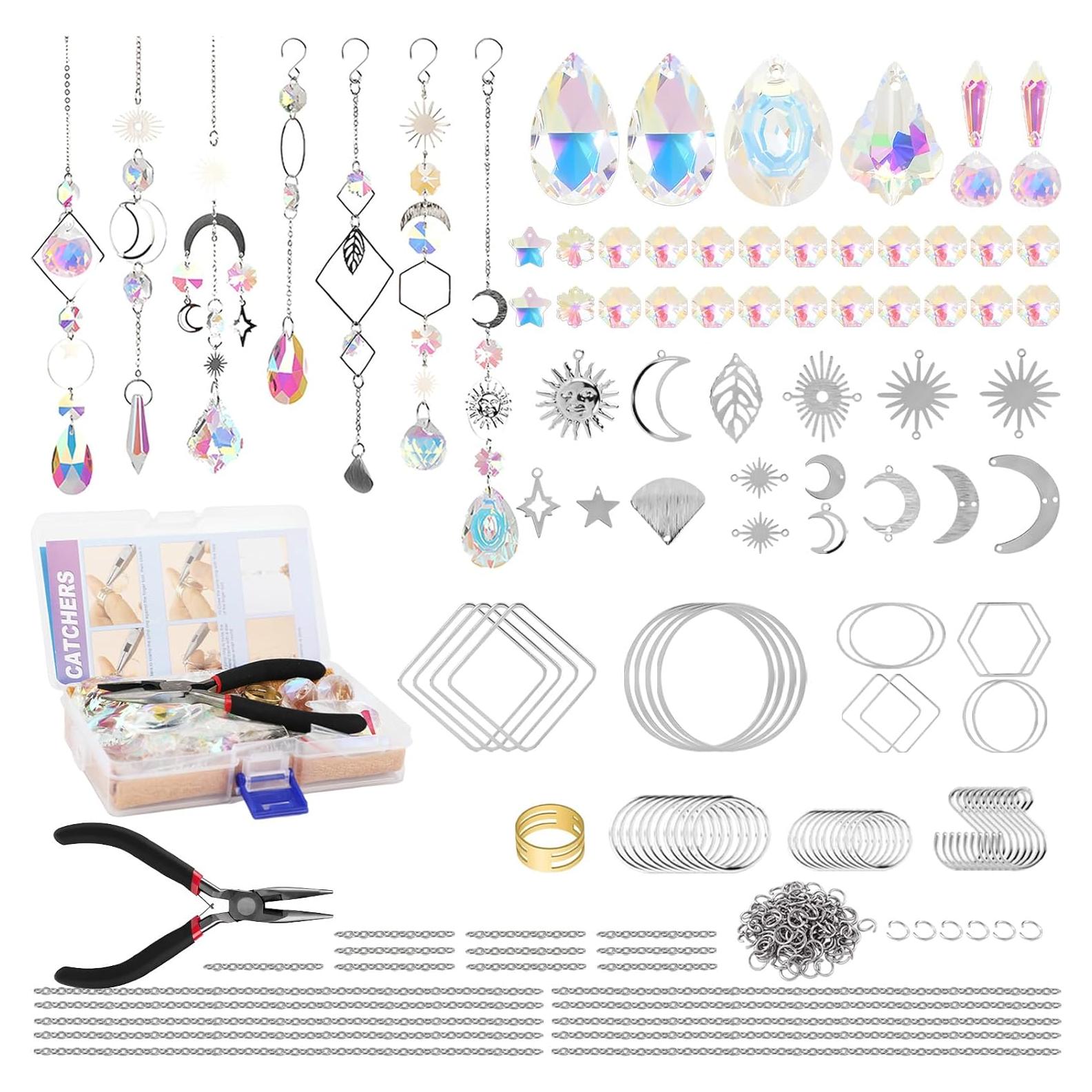 Kit de Atrapa Luz Solar Sumalon 217 Piezas DIY Cristales