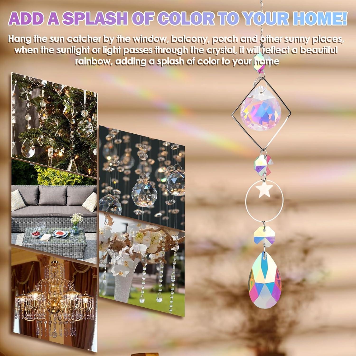 Kit de Atrapa Luz Solar Sumalon 217 Piezas DIY Cristales