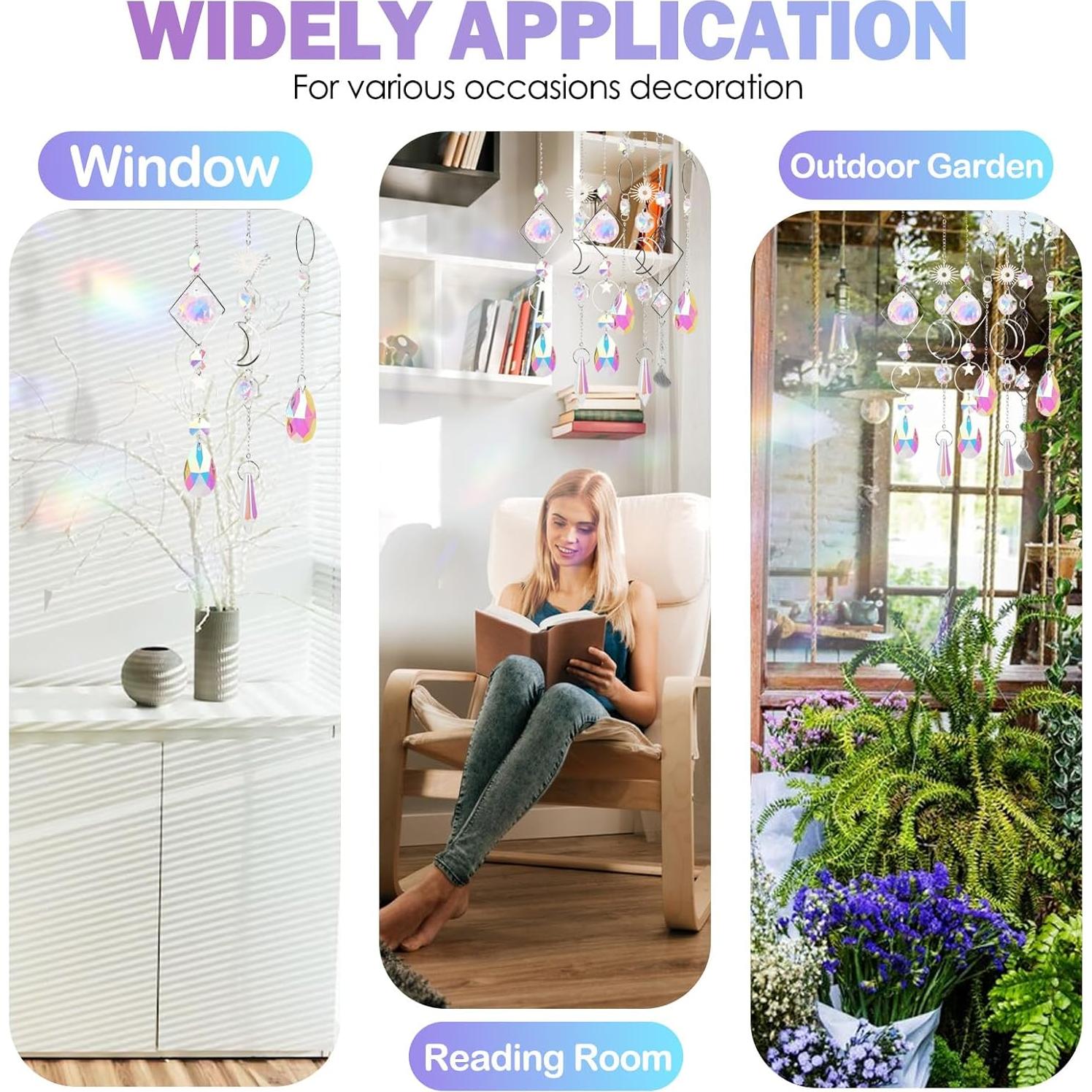 Kit de Atrapa Luz Solar Sumalon 217 Piezas DIY Cristales