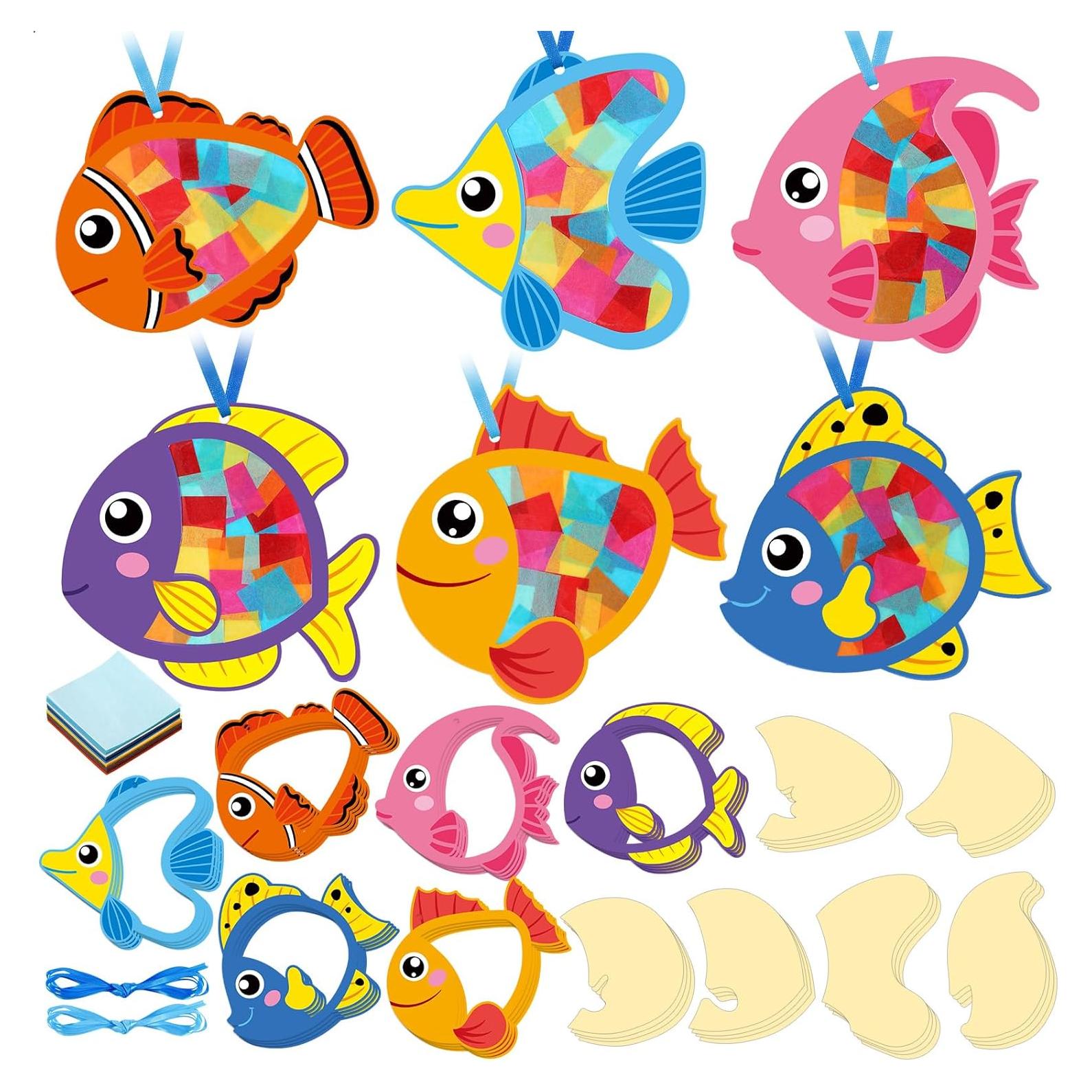 Kit de Manualidades de Peces del Mar Tinlade - 24 Piezas DIY