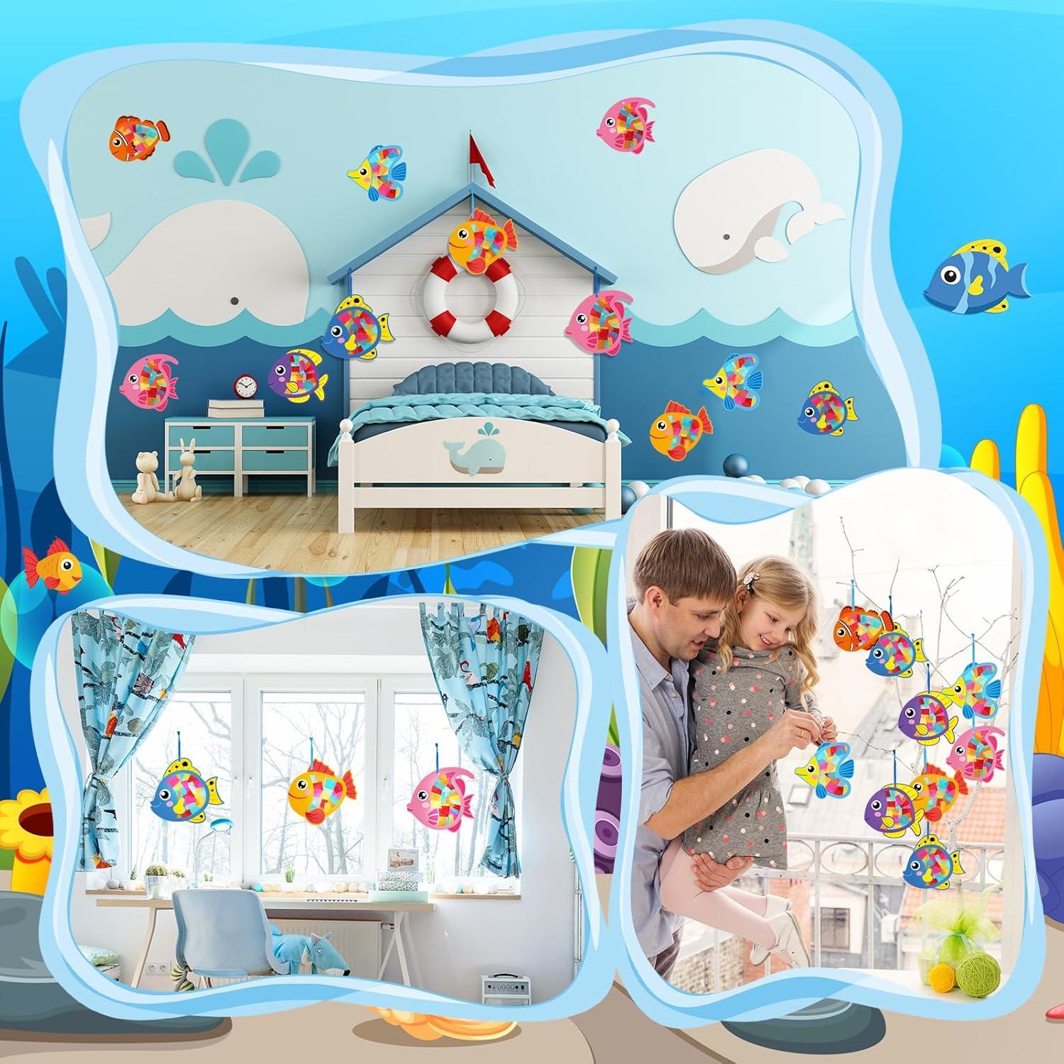 Kit de Manualidades de Peces del Mar Tinlade - 24 Piezas DIY