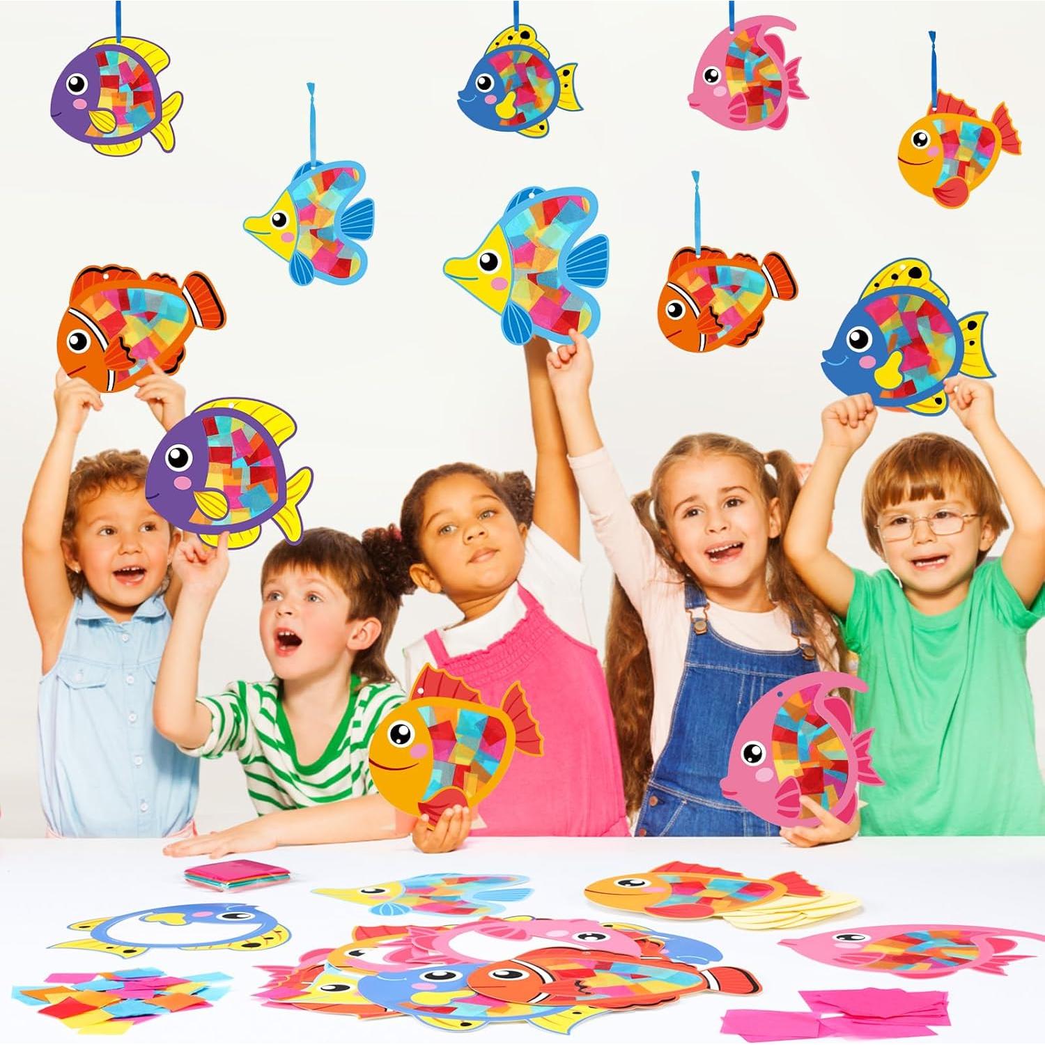 Kit de Manualidades de Peces del Mar Tinlade - 24 Piezas DIY