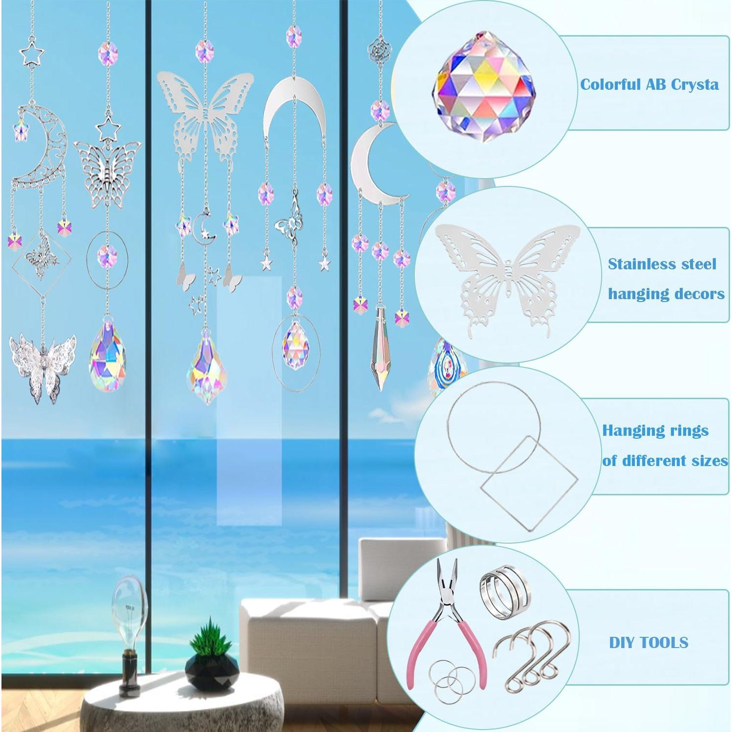 Kit de Atrapasoles de Cristal Lyukii 300 Piezas DIY