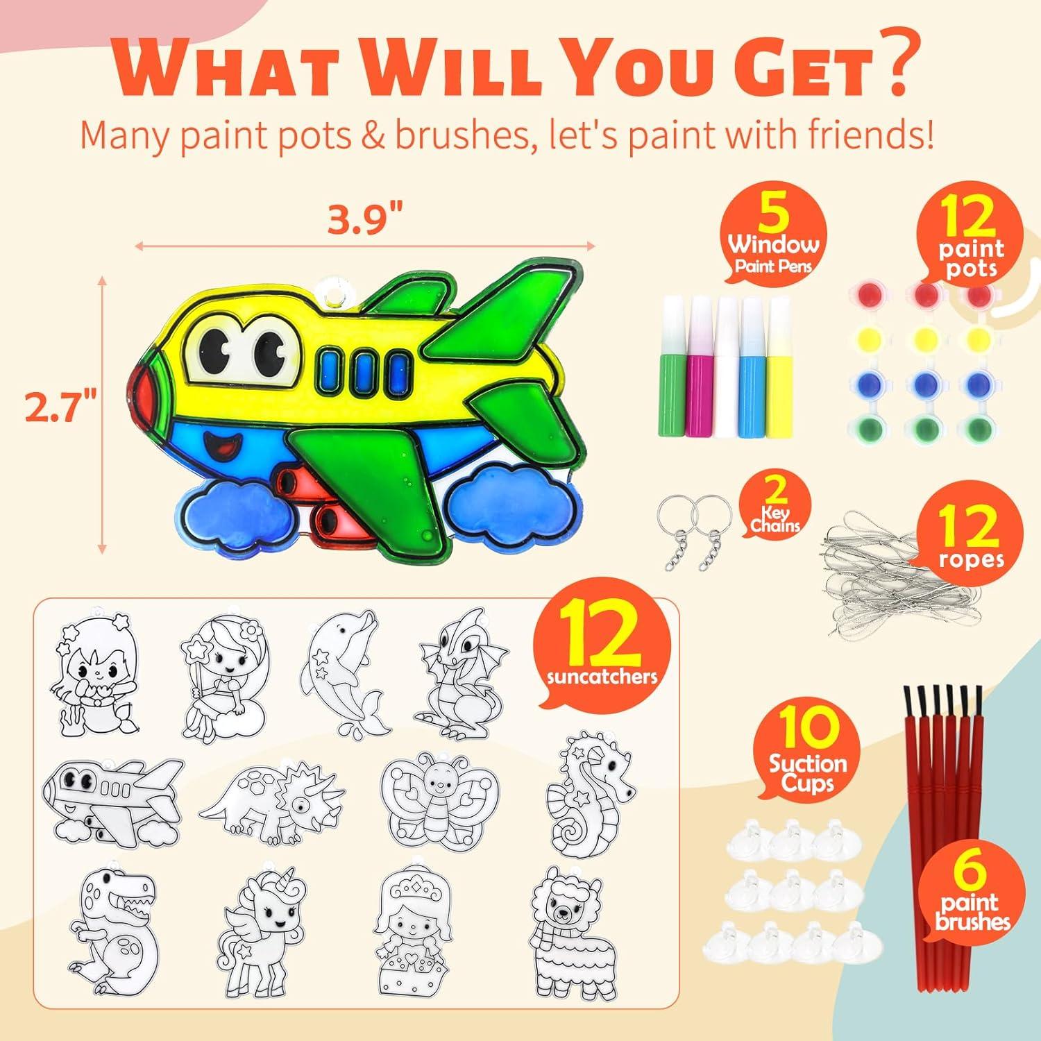 Kit de Arte de Ventana VKPI - 12 Atrapa Rayos Multicolor