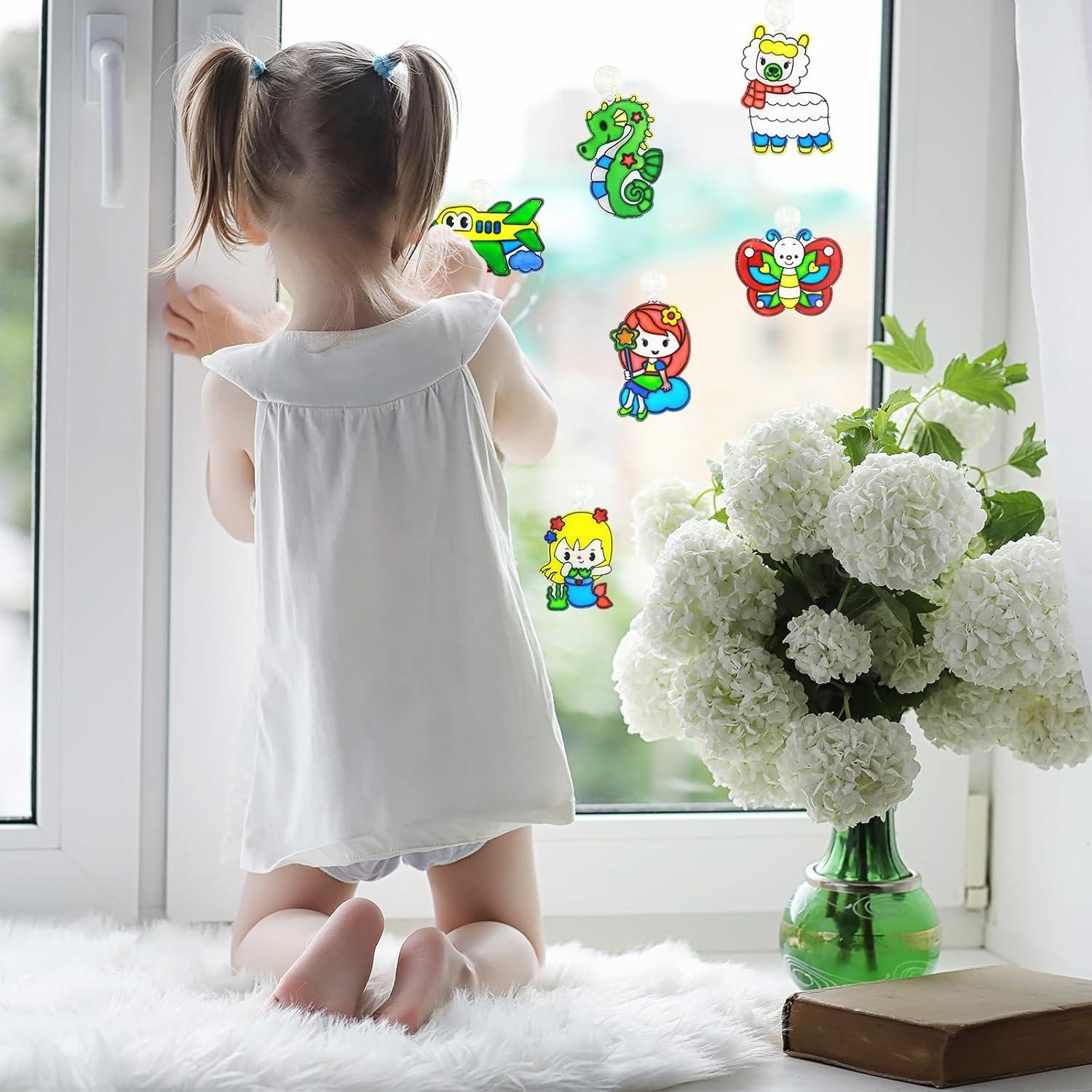 Kit de Arte de Ventana VKPI - 12 Atrapa Rayos Multicolor