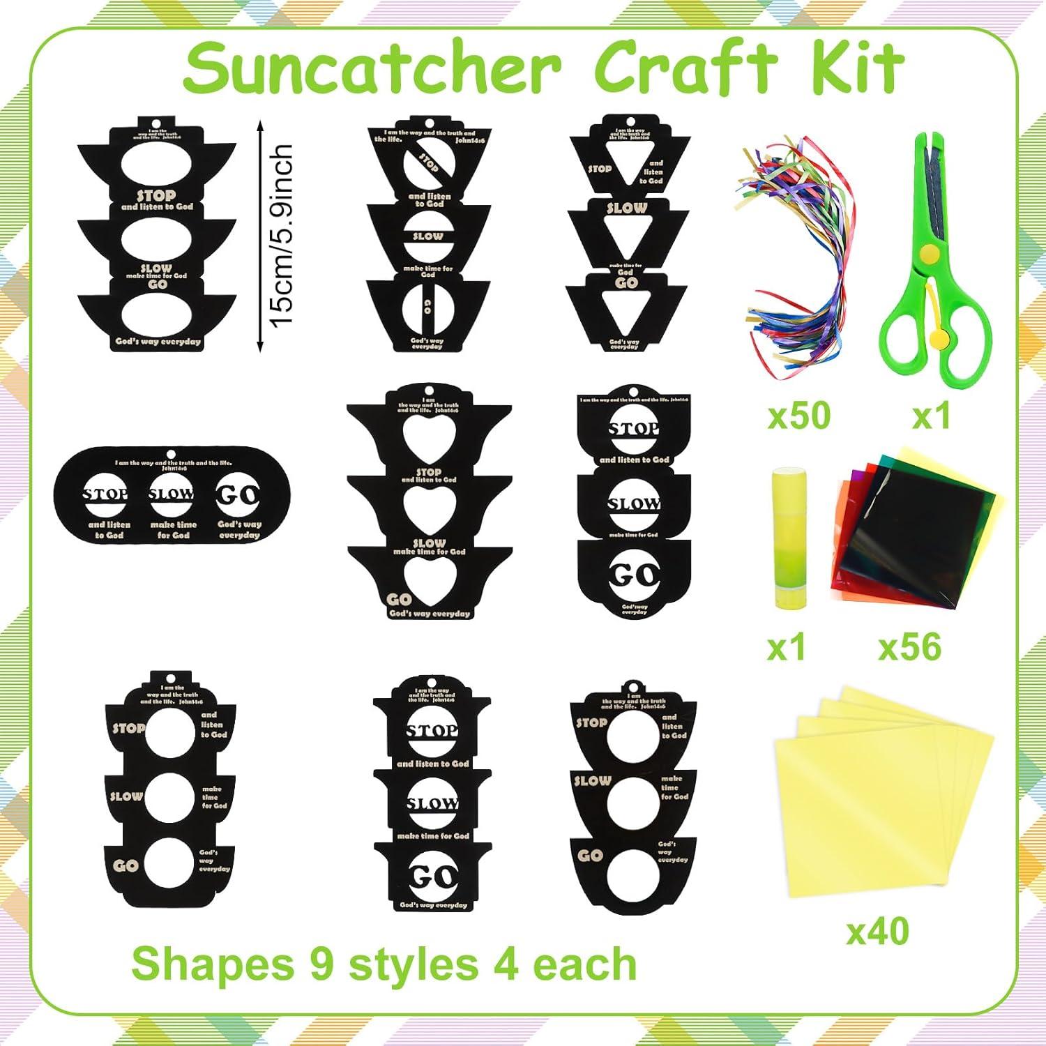 Kit de Manualidades Suncatcher Semáforo EggSun 36 Piezas