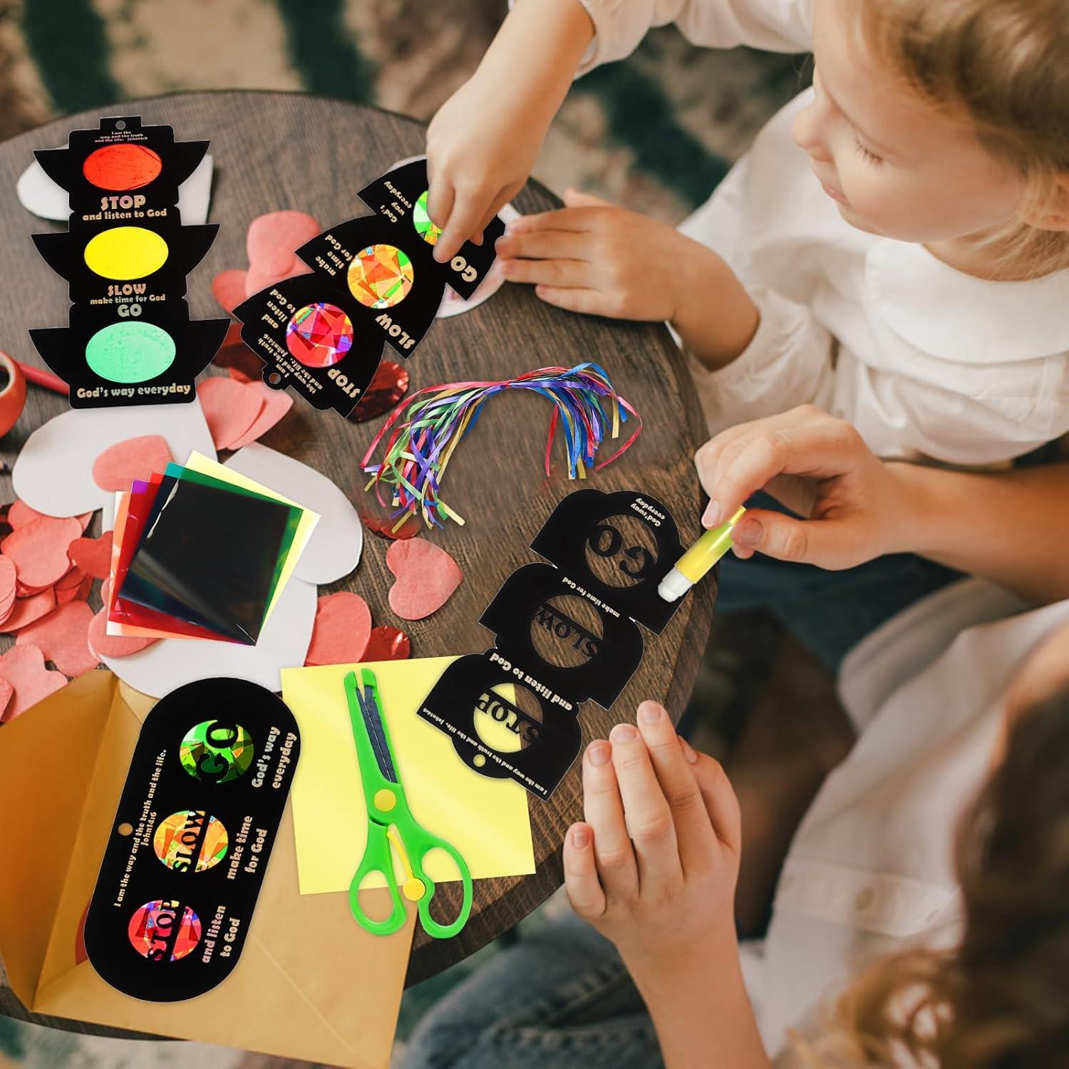 Kit de Manualidades Suncatcher Semáforo EggSun 36 Piezas