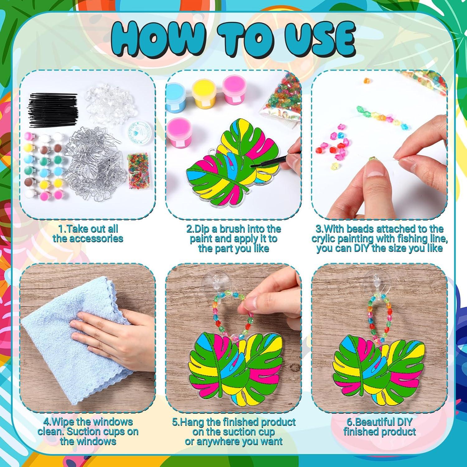 Kit de Manualidades Blosssound 36 Suncatchers Verano DIY
