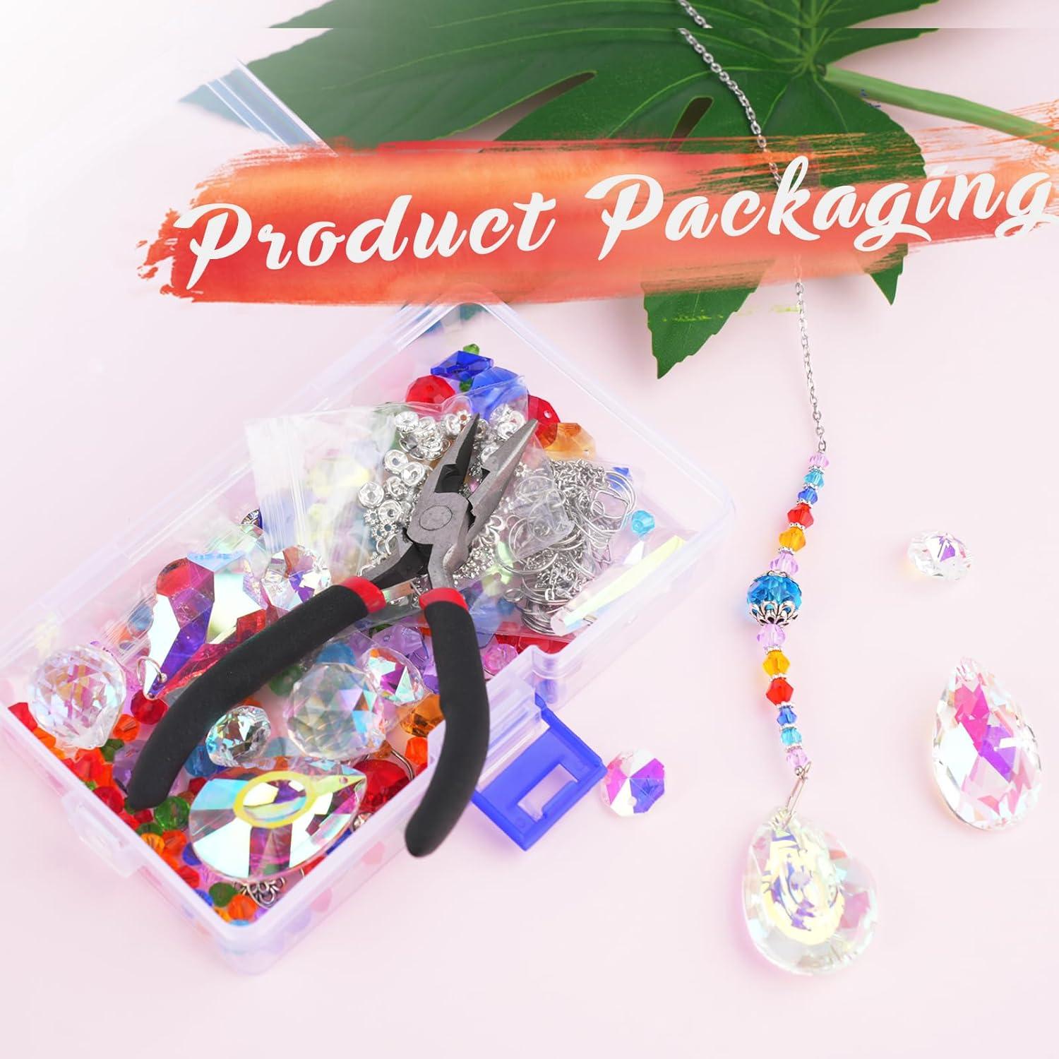 Kit de Atrapa Sol DIY LPKADQA 500 Piezas Cristal K9