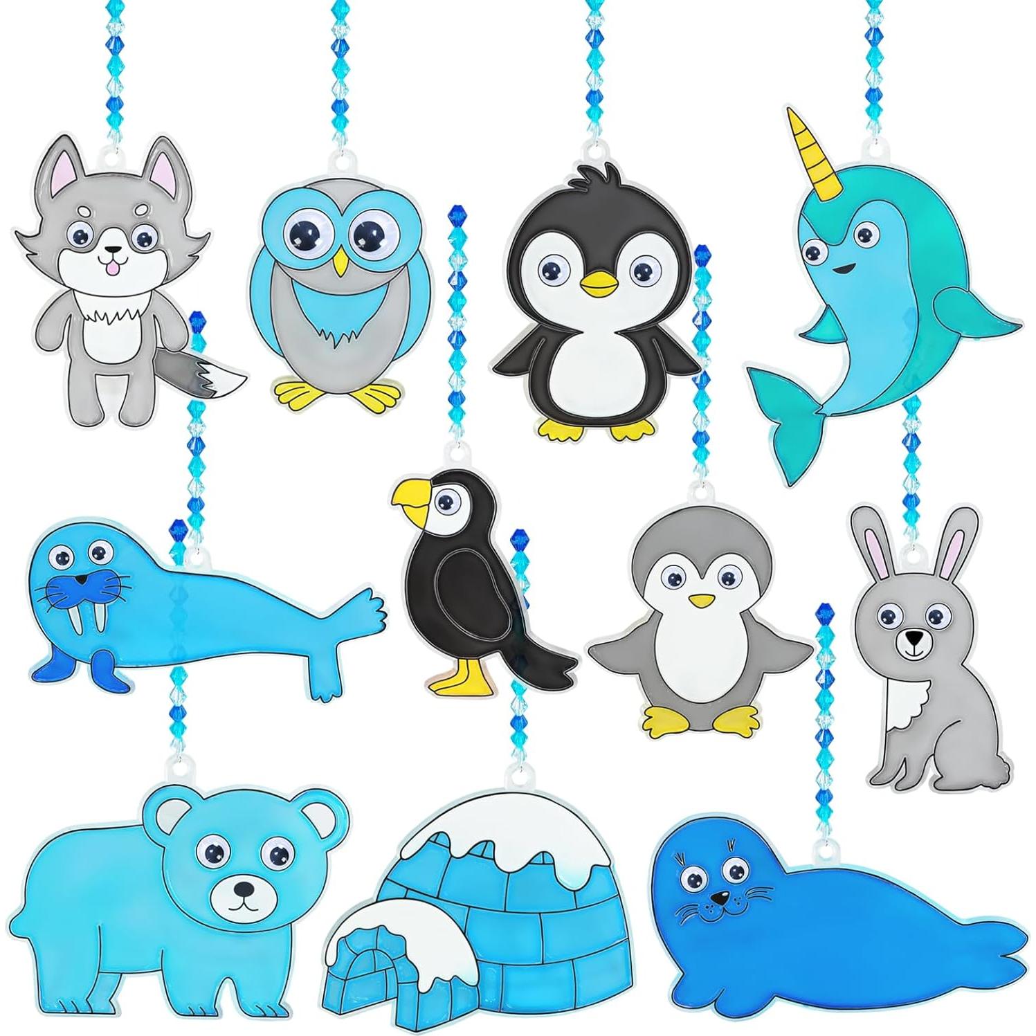 Kit de Manualidades Winlyn 33 Suncatchers Animales Polares