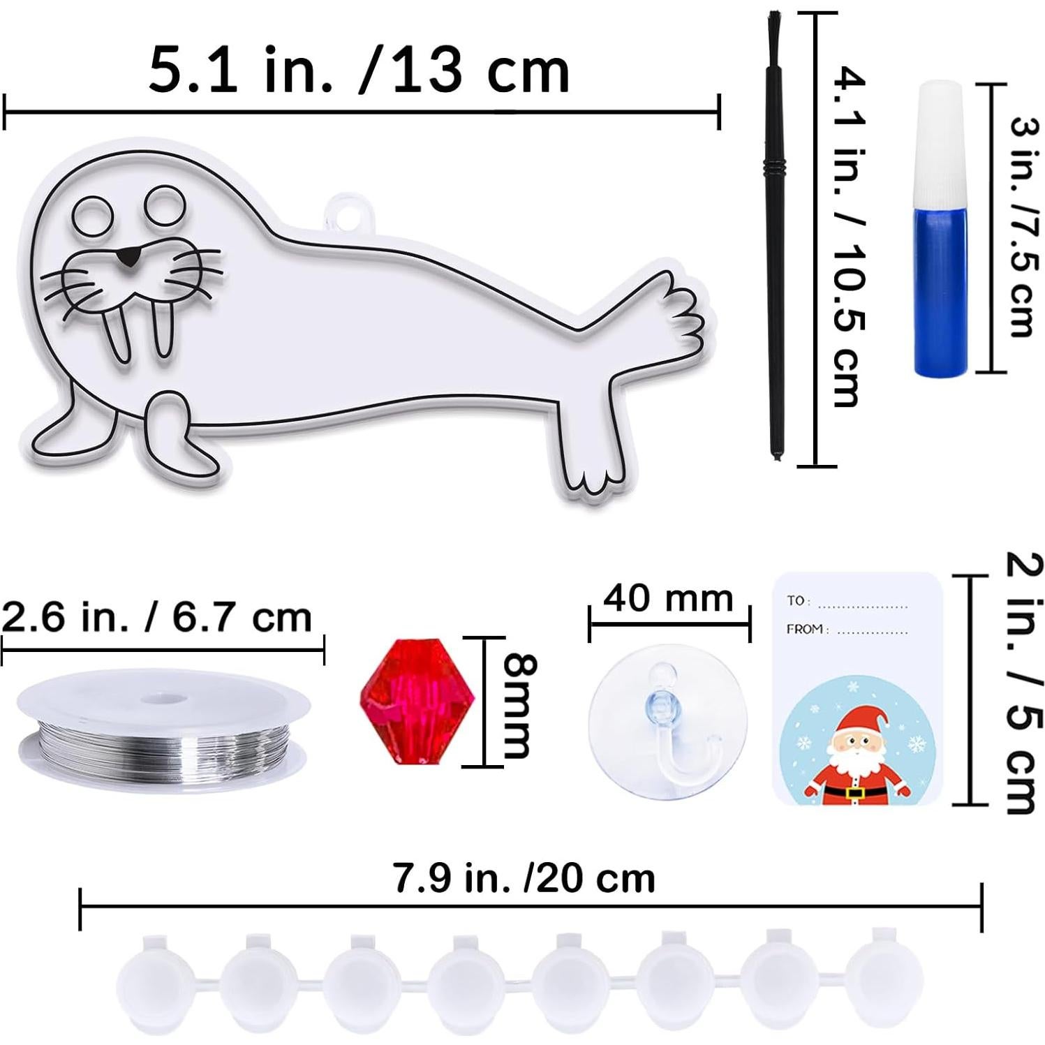 Kit de Manualidades Winlyn 33 Suncatchers Animales Polares