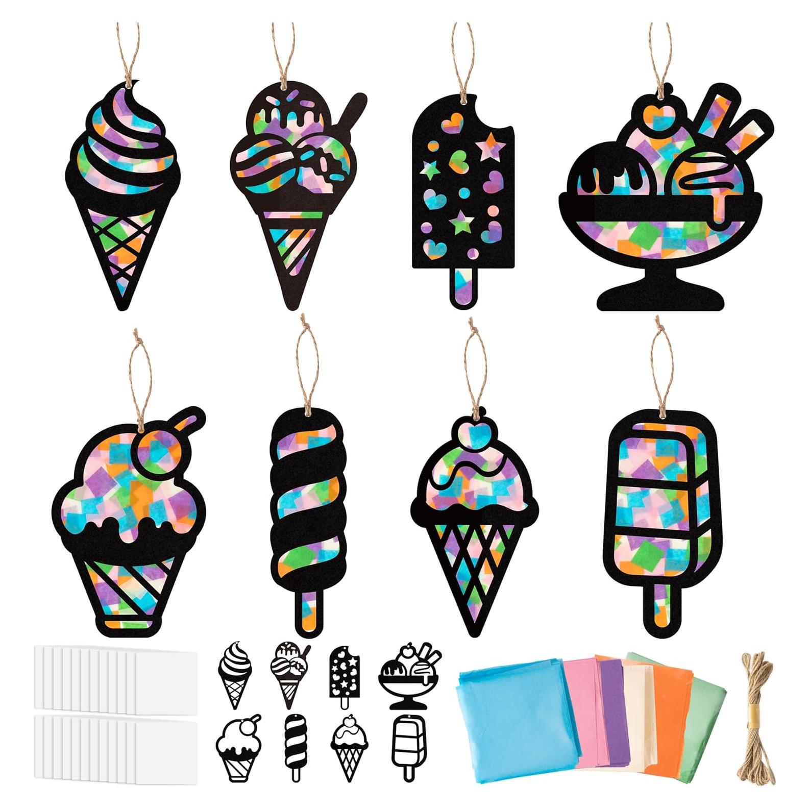 Kit de Manualidades de Papel de Helado CJiangpo - 24 Piezas