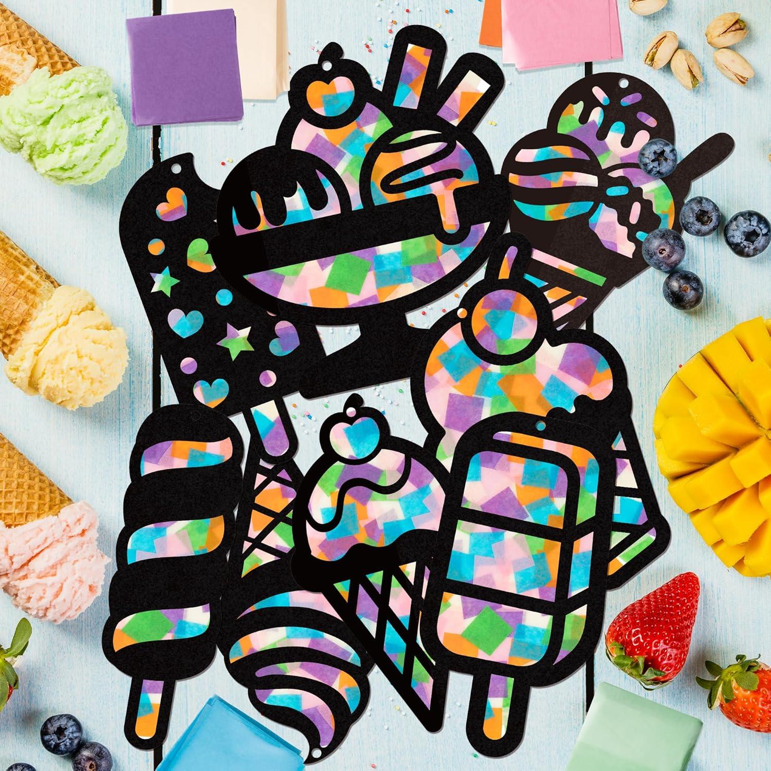 Kit de Manualidades de Papel de Helado CJiangpo - 24 Piezas