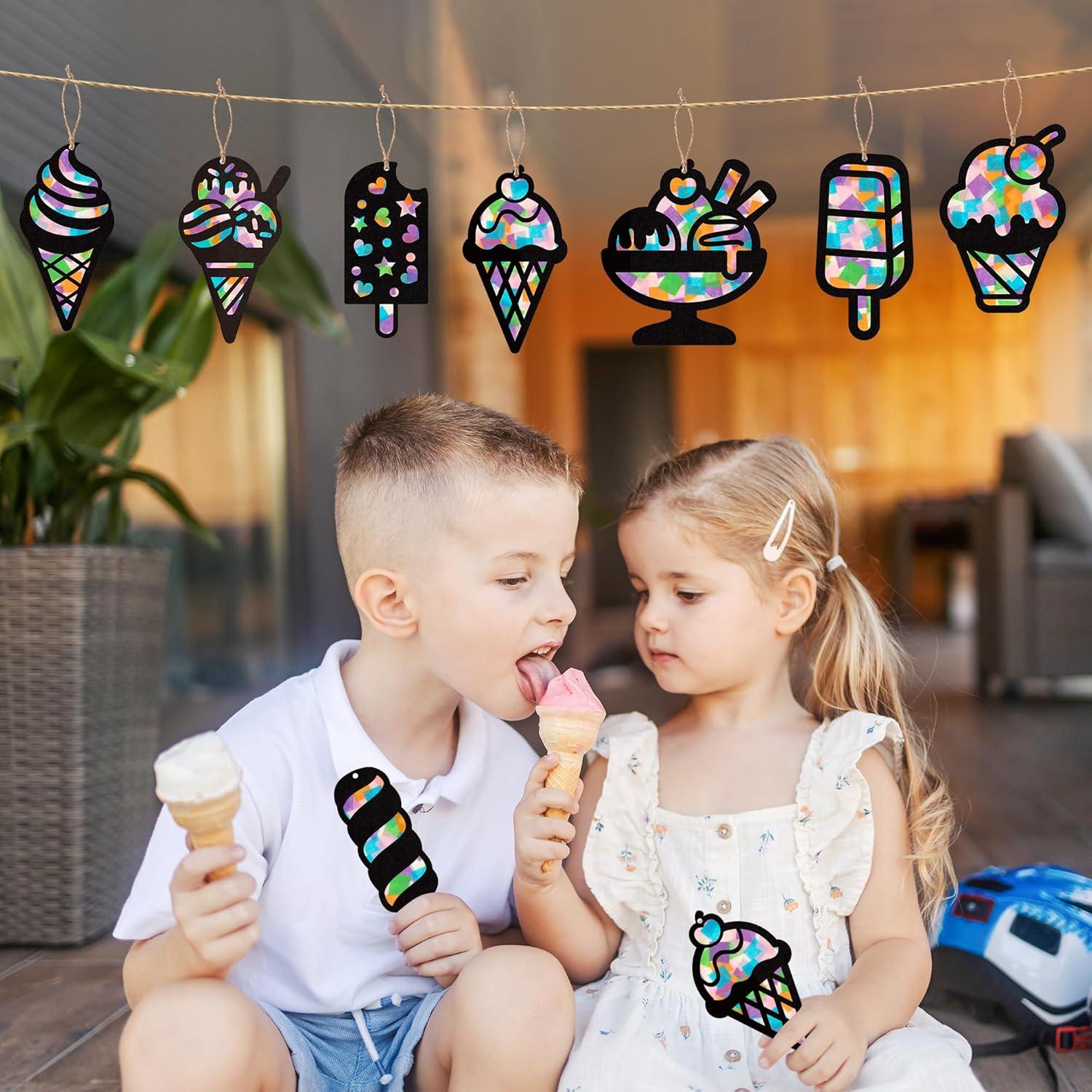 Kit de Manualidades de Papel de Helado CJiangpo - 24 Piezas