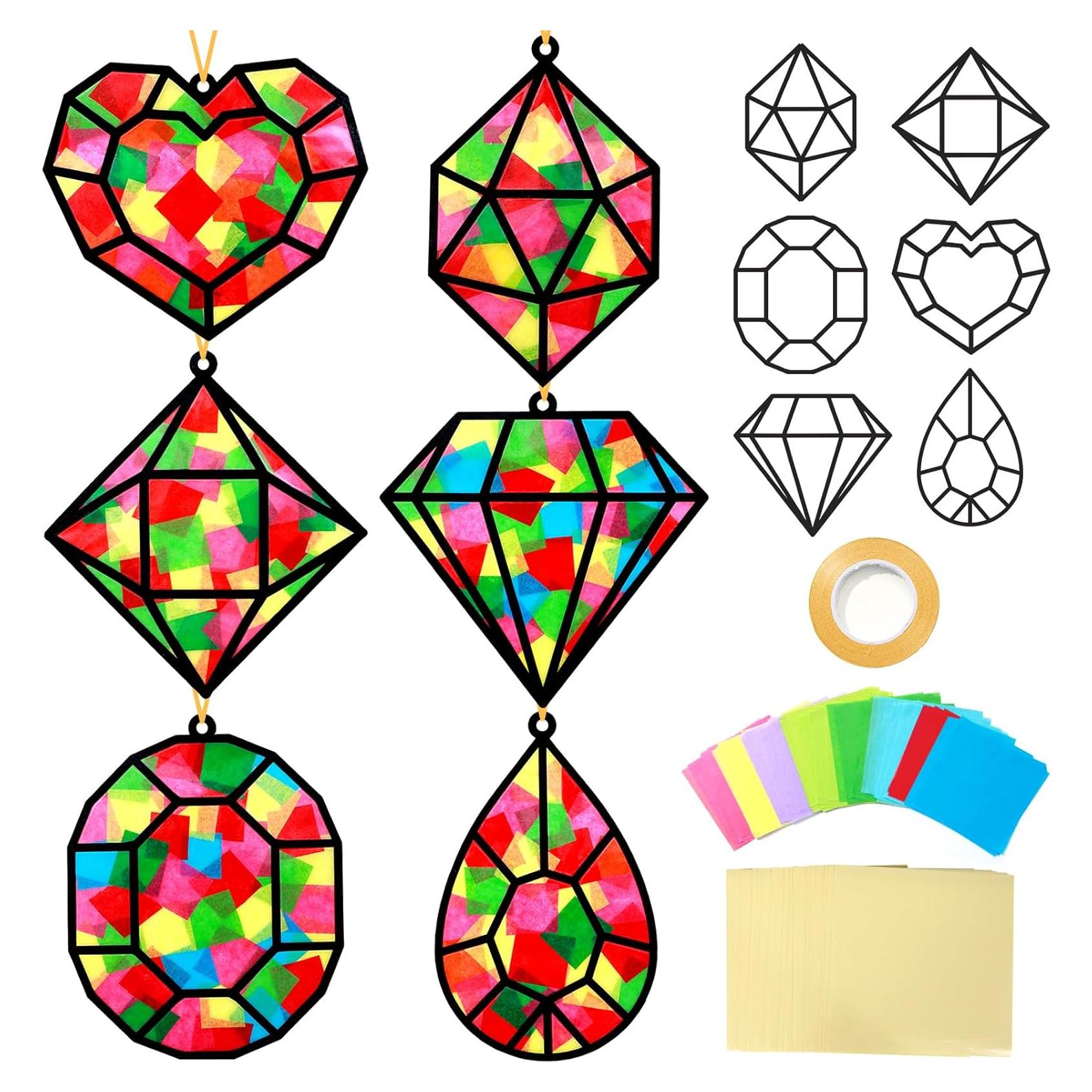 Kit de Manualidades Joyería Qyeahkj 36 Piezas Papel Seda