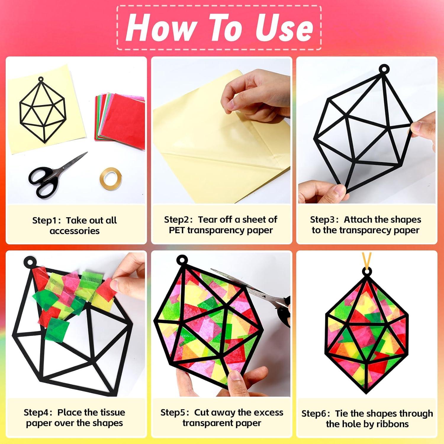 Kit de Manualidades Joyería Qyeahkj 36 Piezas Papel Seda