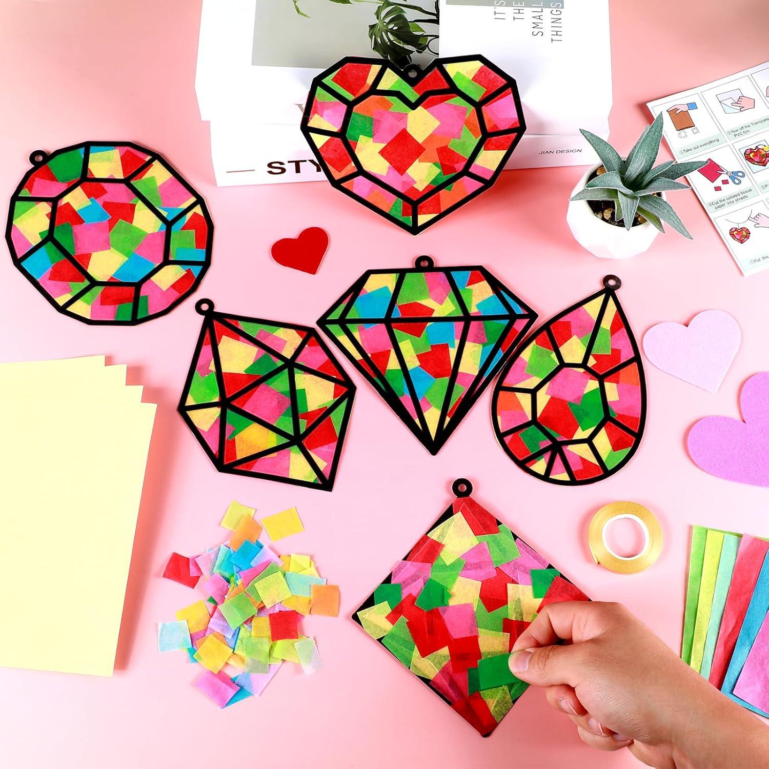 Kit de Manualidades Joyería Qyeahkj 36 Piezas Papel Seda