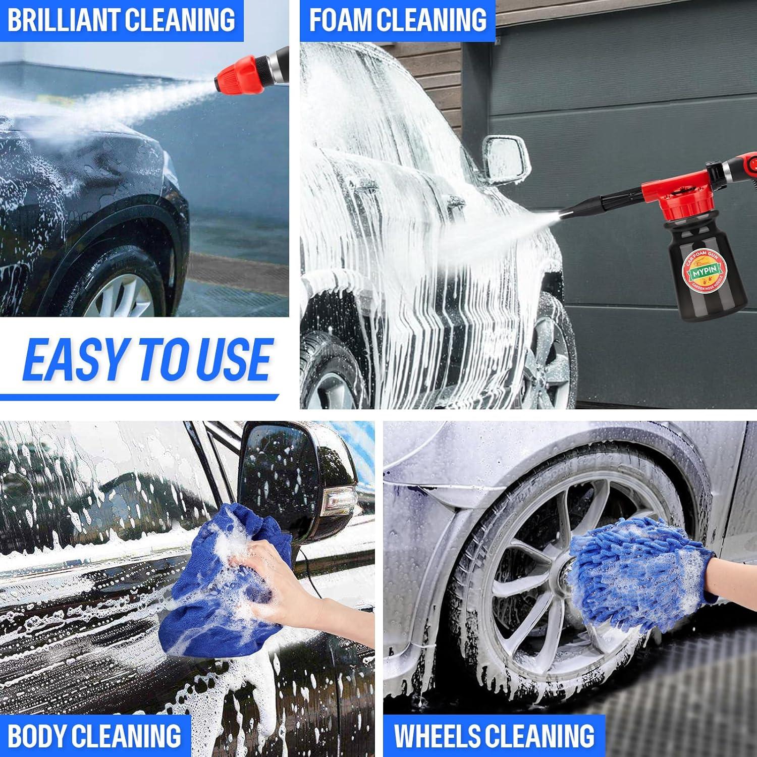 MYPIN Pistola de Espuma 16 en 1 para Lavado de Autos 0.75kg