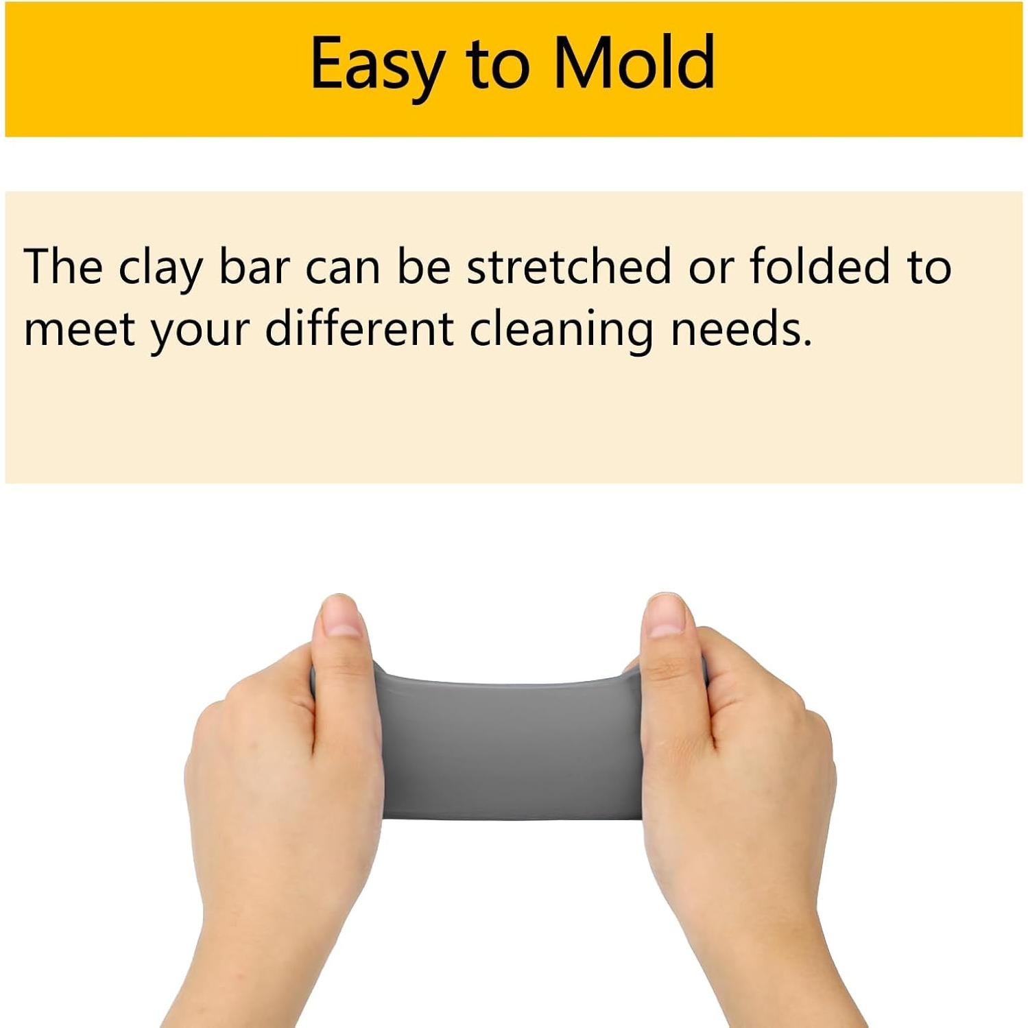 Barra de Arcilla para Automóviles Fitosy 4 Paquetes 400g