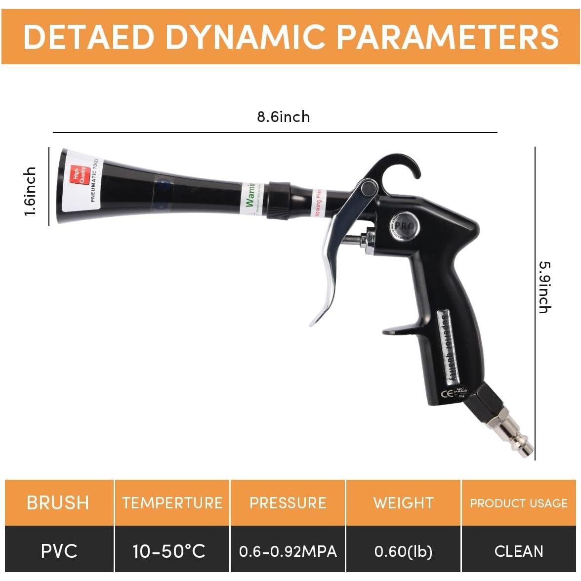 Pistola de Aire Tornado ANABIUP para Detallado de Autos