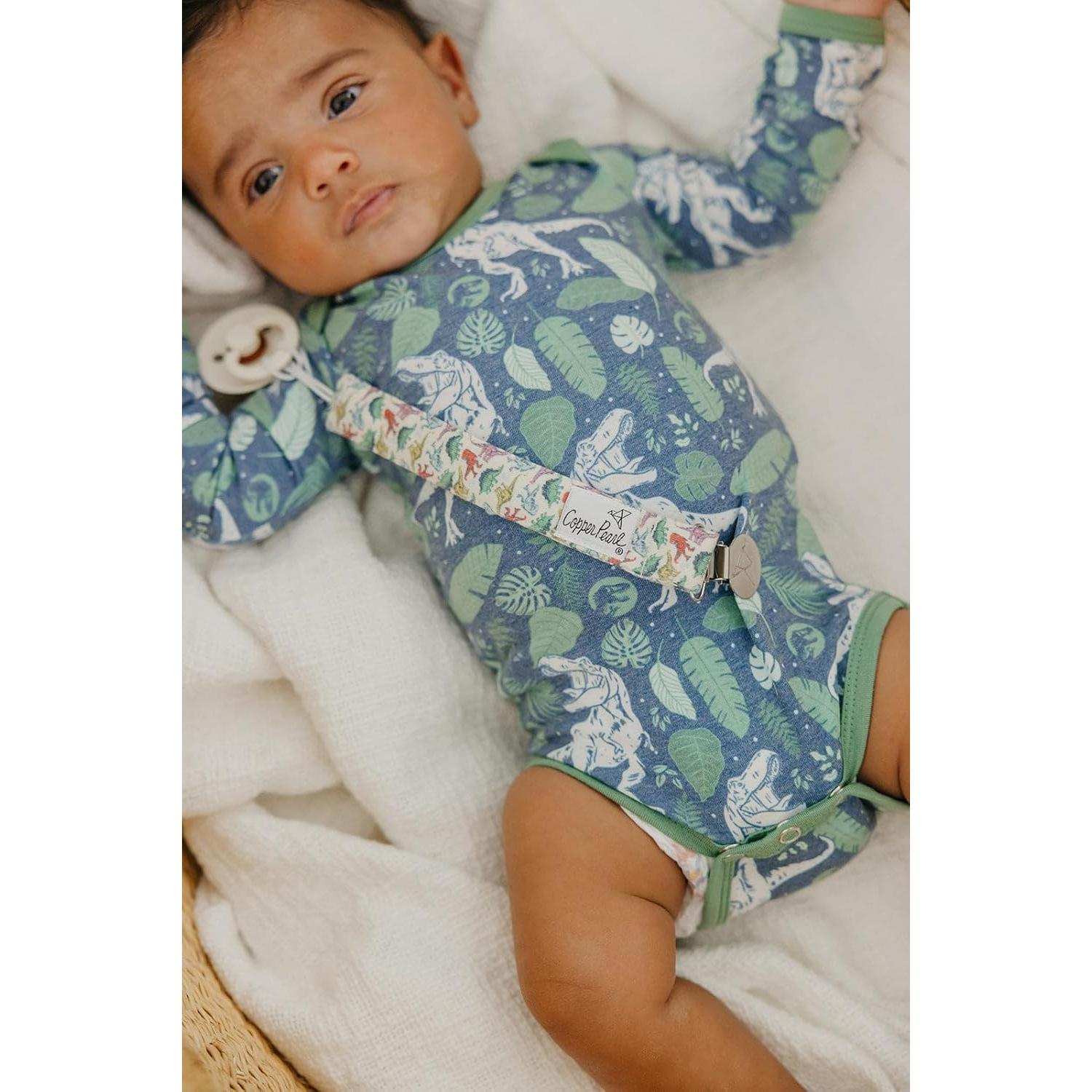 Clip de Chupete Copper Pearl 3-Pack - Diseño Jurassic Park