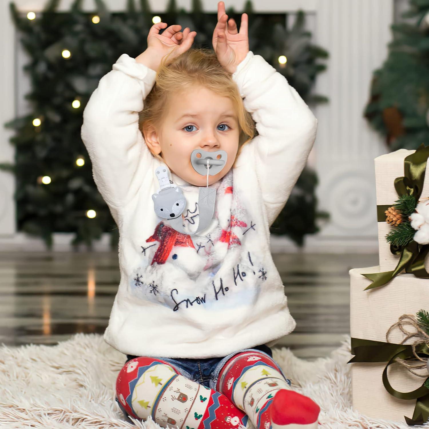 Clip de Chupete TYRY.HU para Niñas - 2 Piezas Koala y Zorro