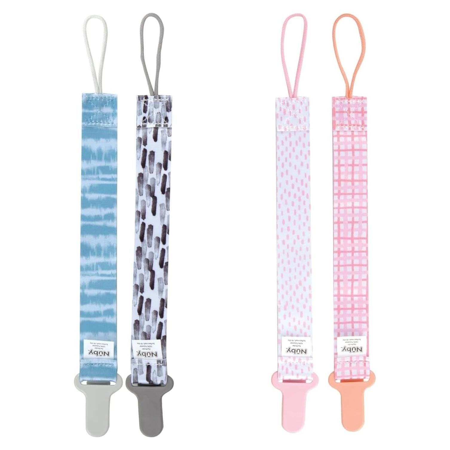 Clips para Chupetes Nuby Pacifinder 2-Pack Multicolor