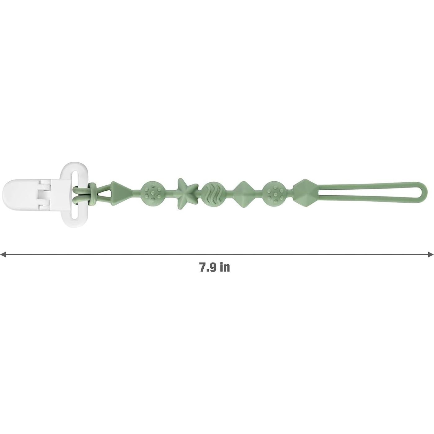 Clips de Chupete de Silicona PandaEar - 7 Piezas para Bebés