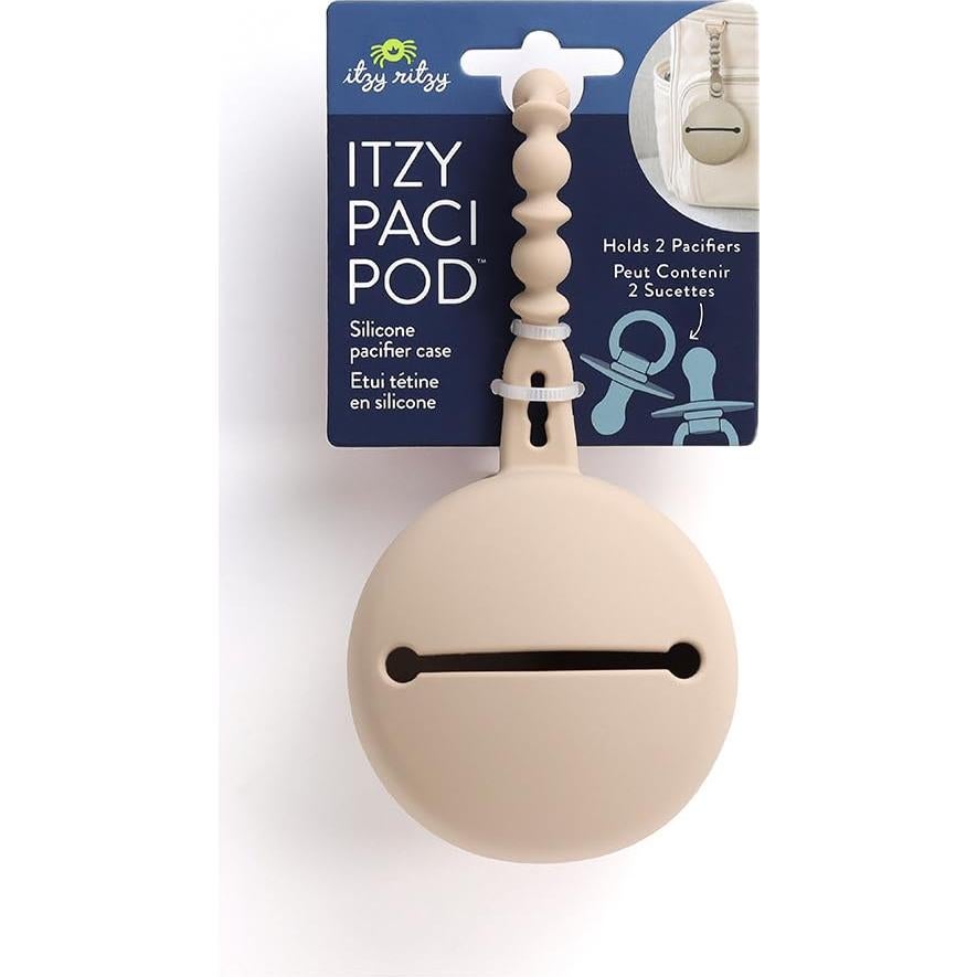 Soporte de Chupete de Silicona Itzy Ritzy - 2 Chupetes - Tostada